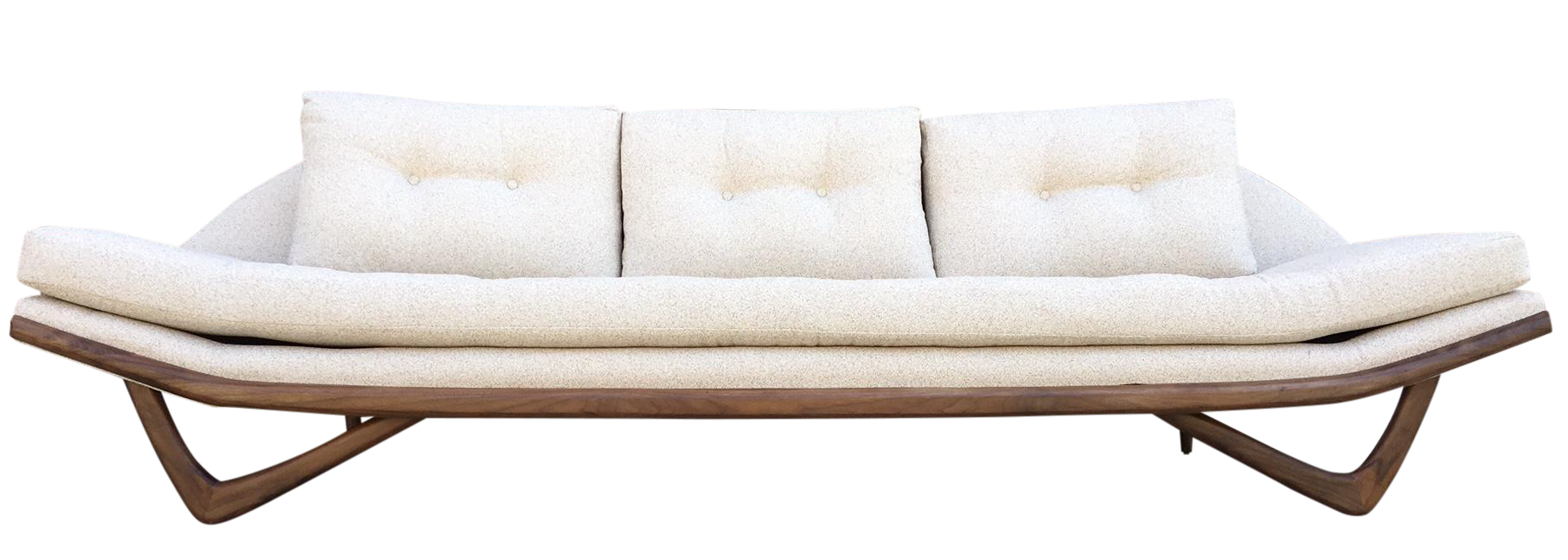Mid Century Custom Sculptural Sofa Chairish