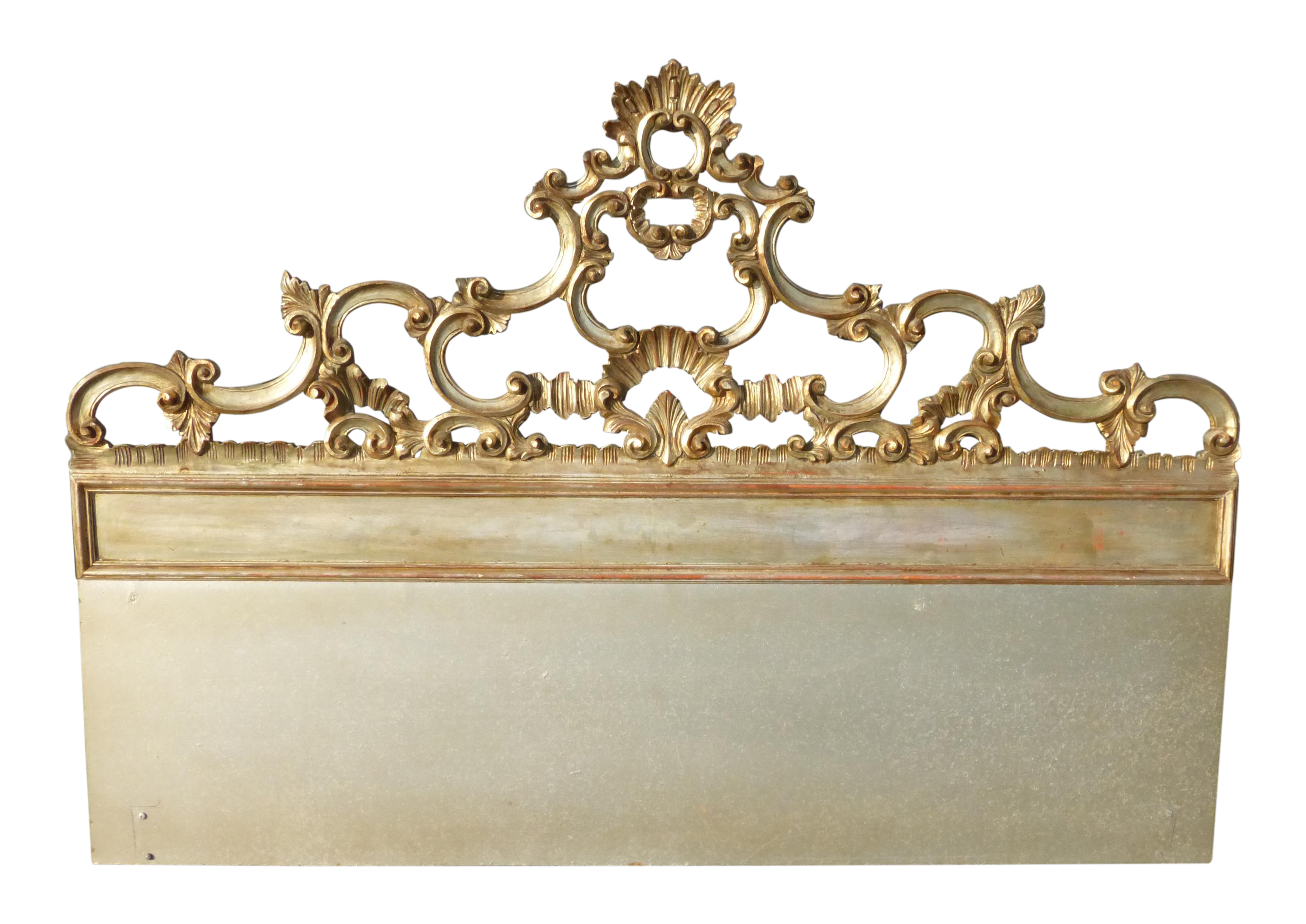 Rococo Gold & Silver Solid Wood King Headboard Chairish