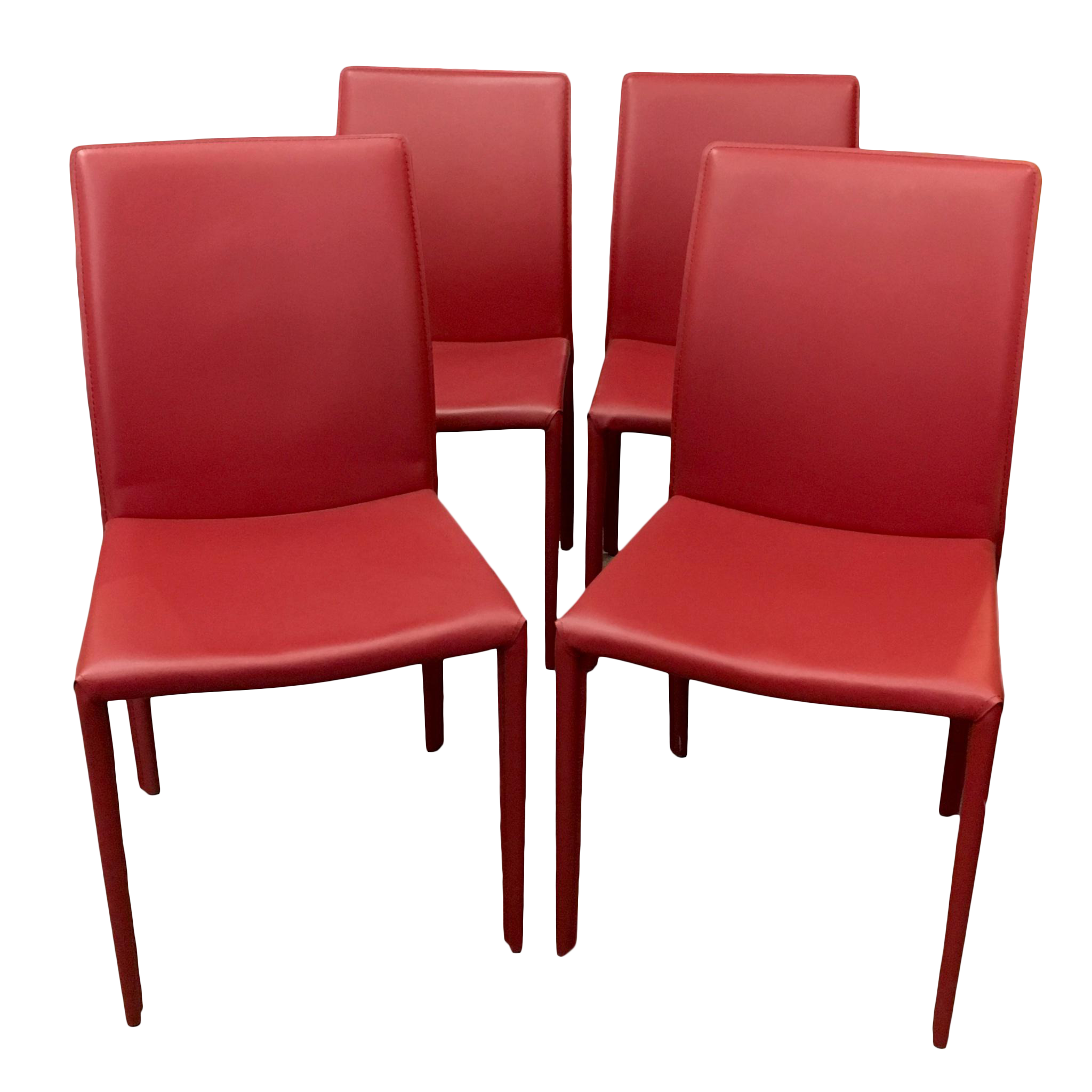 Oxford Creek Parson Dining Chairs in Cranberry Red Finish (set of 2