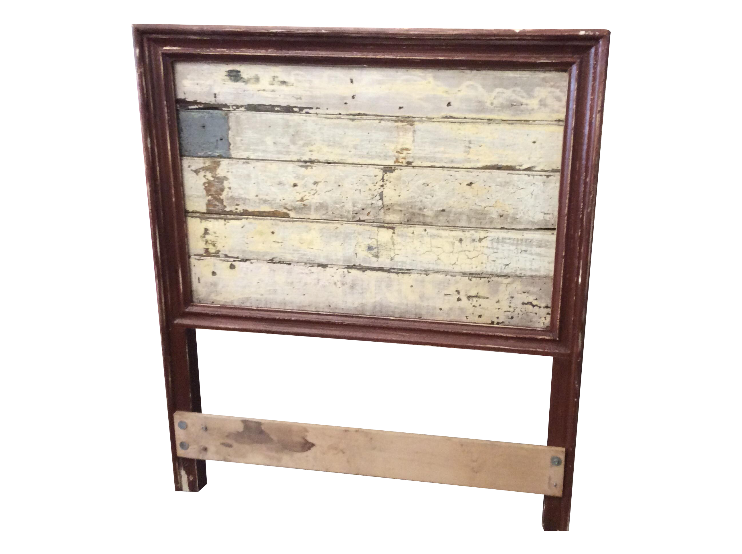 Chippy Wood Twin Headboard Chairish