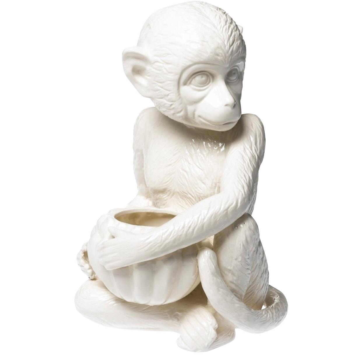 Ceramic Monkey Figurine Chairish