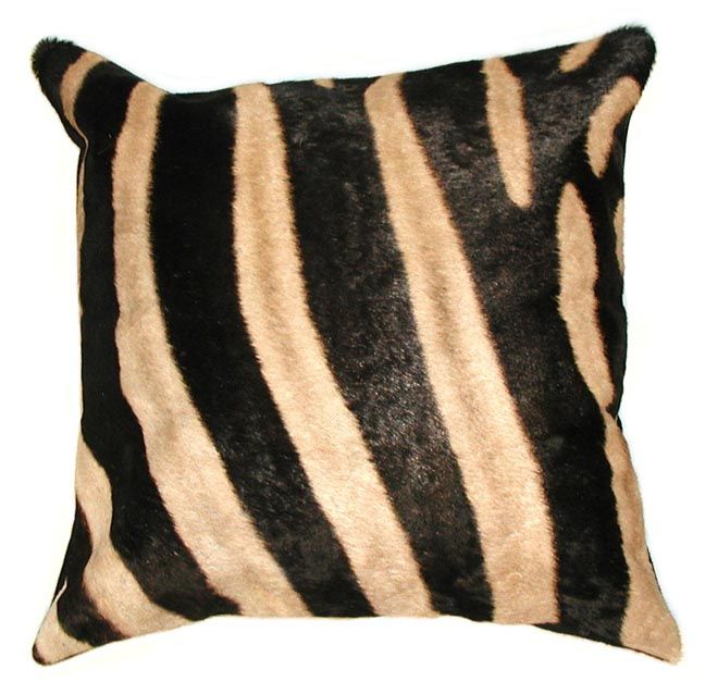 Zebra Skin Pillow Chairish