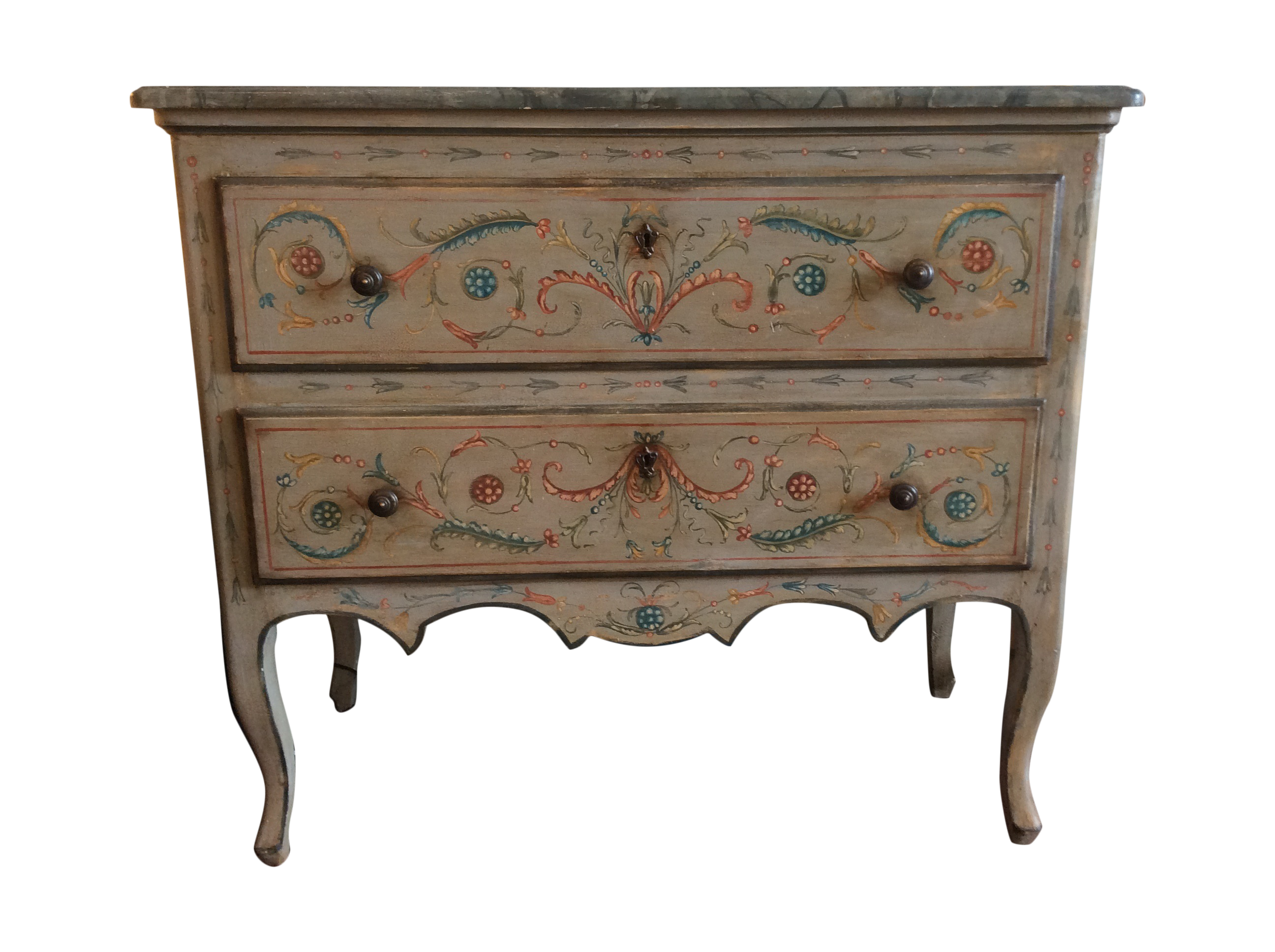 Antique Continental Painted Dresser Chairish