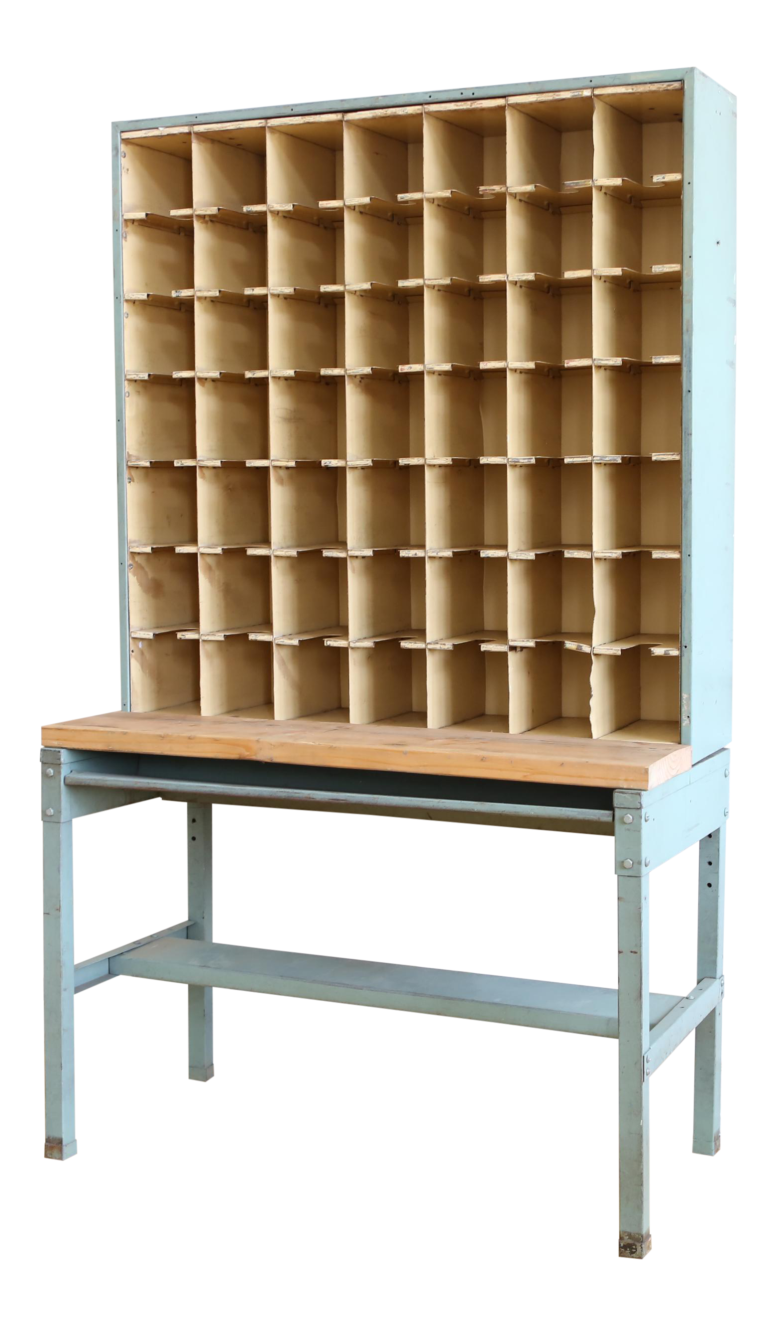 Vintage Industrial Mail Sorter Bar Shelf / Desk Chairish