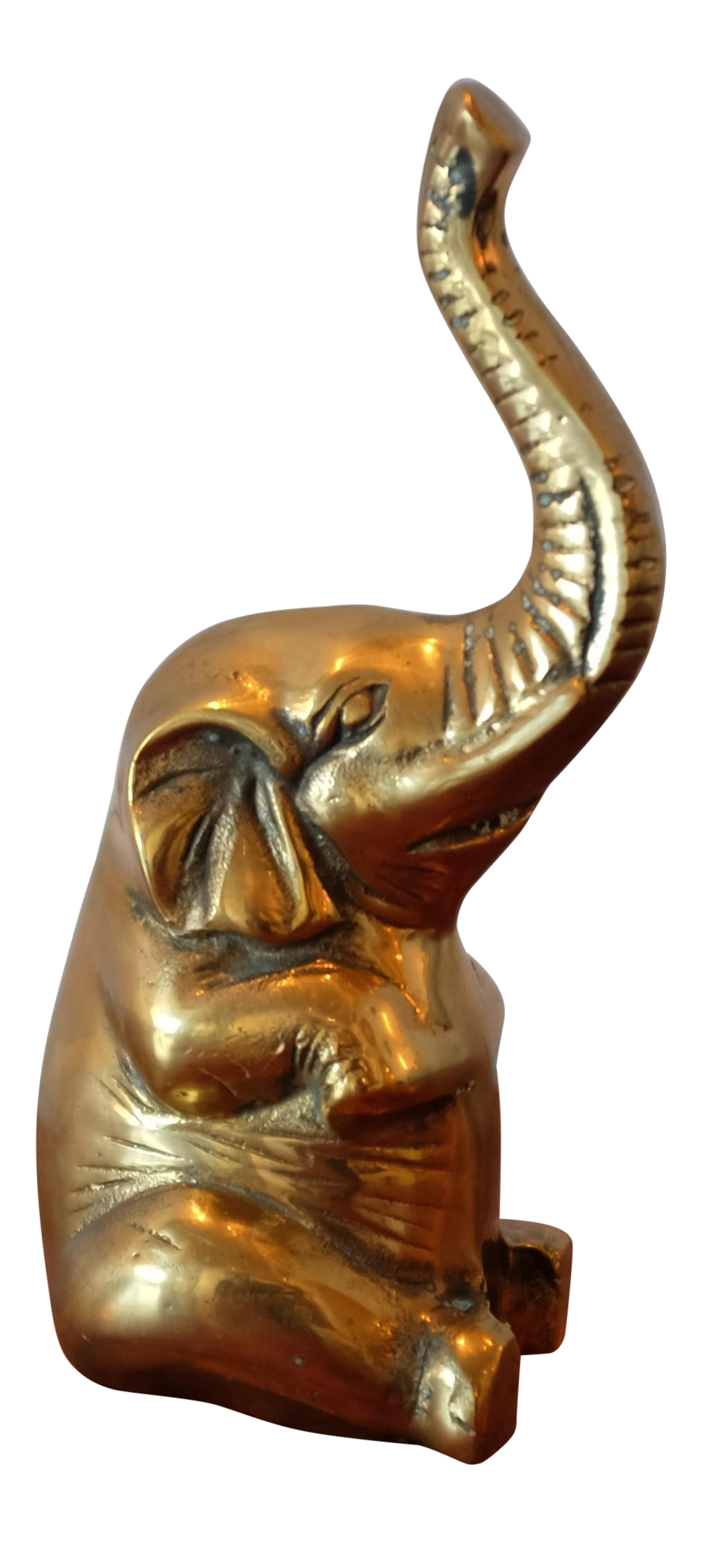 Vintage Brass Elephant Figurine Chairish