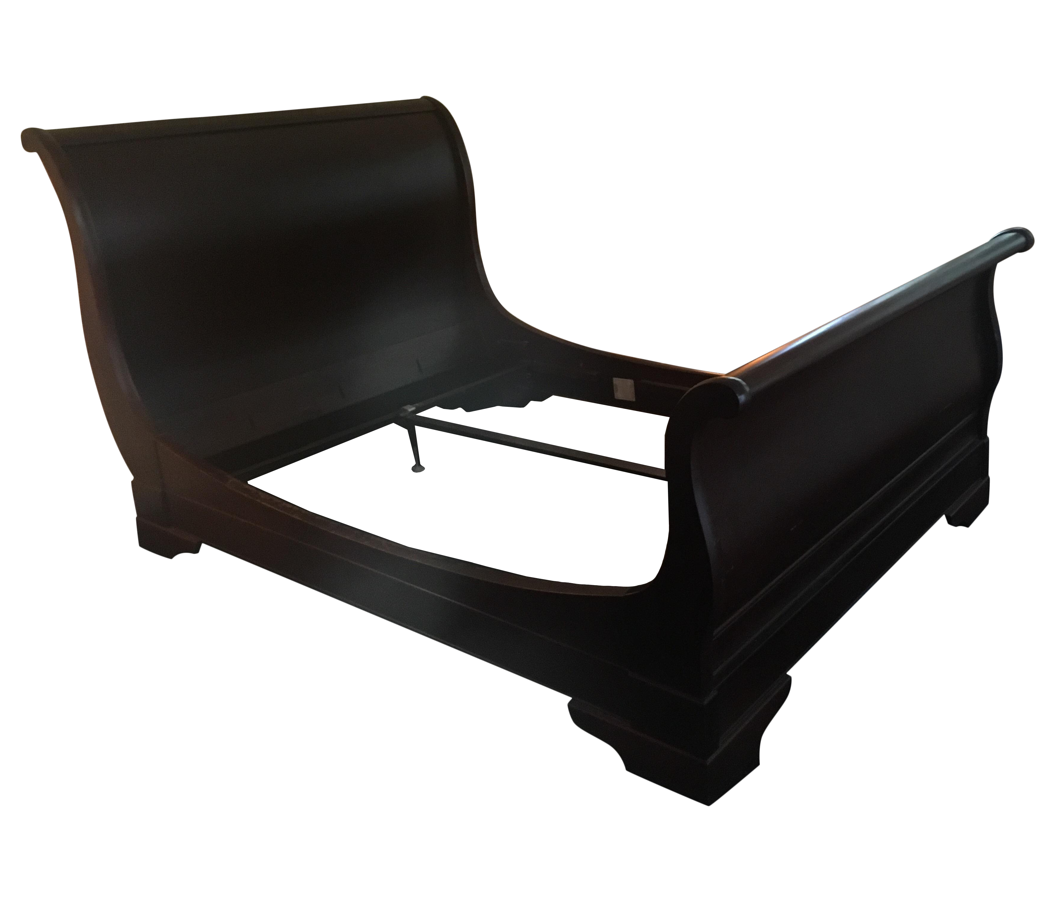 Restoration Hardware Marston Sleigh Queen Bedframe Chairish