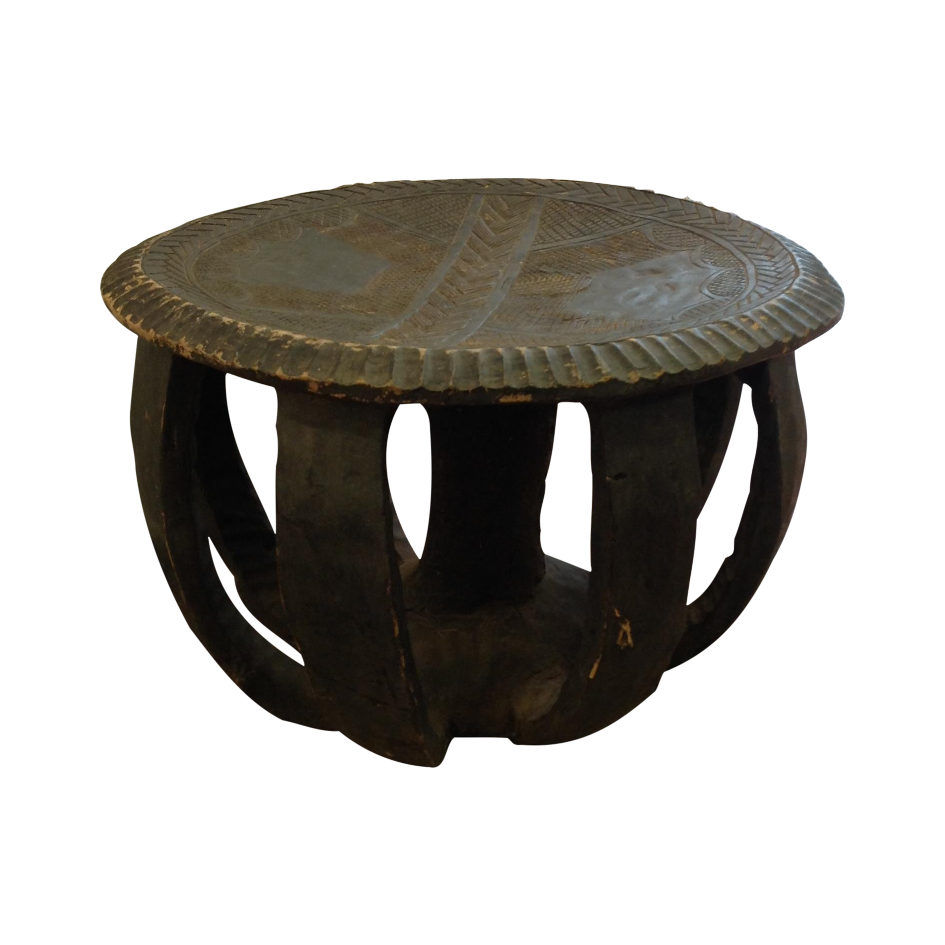 African Hand Carved Table Chairish