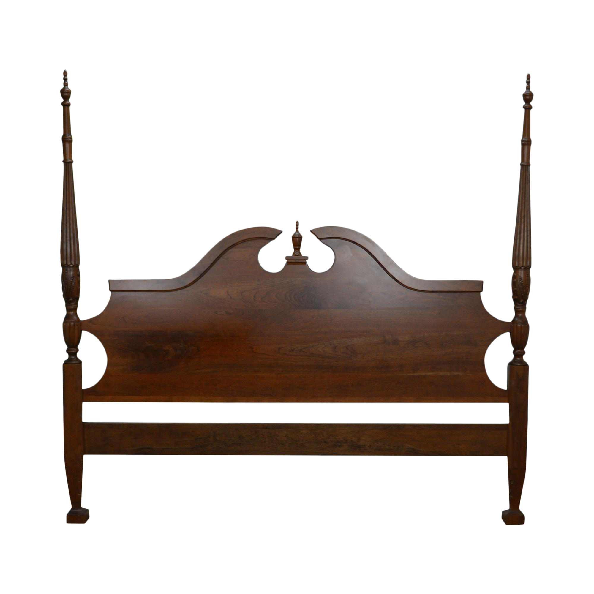 Custom Solid Cherry Wood King Size Poster Bed Headboard ...