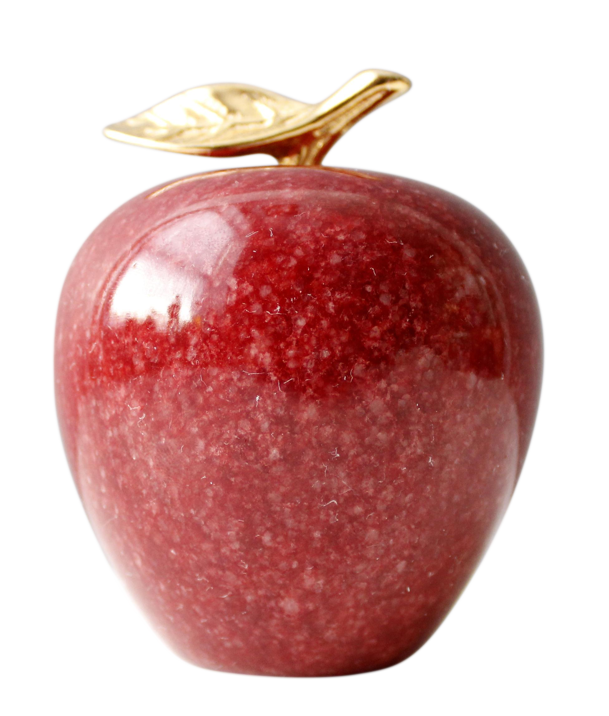 Vintage Marble & Brass Apple Paperweight Chairish
