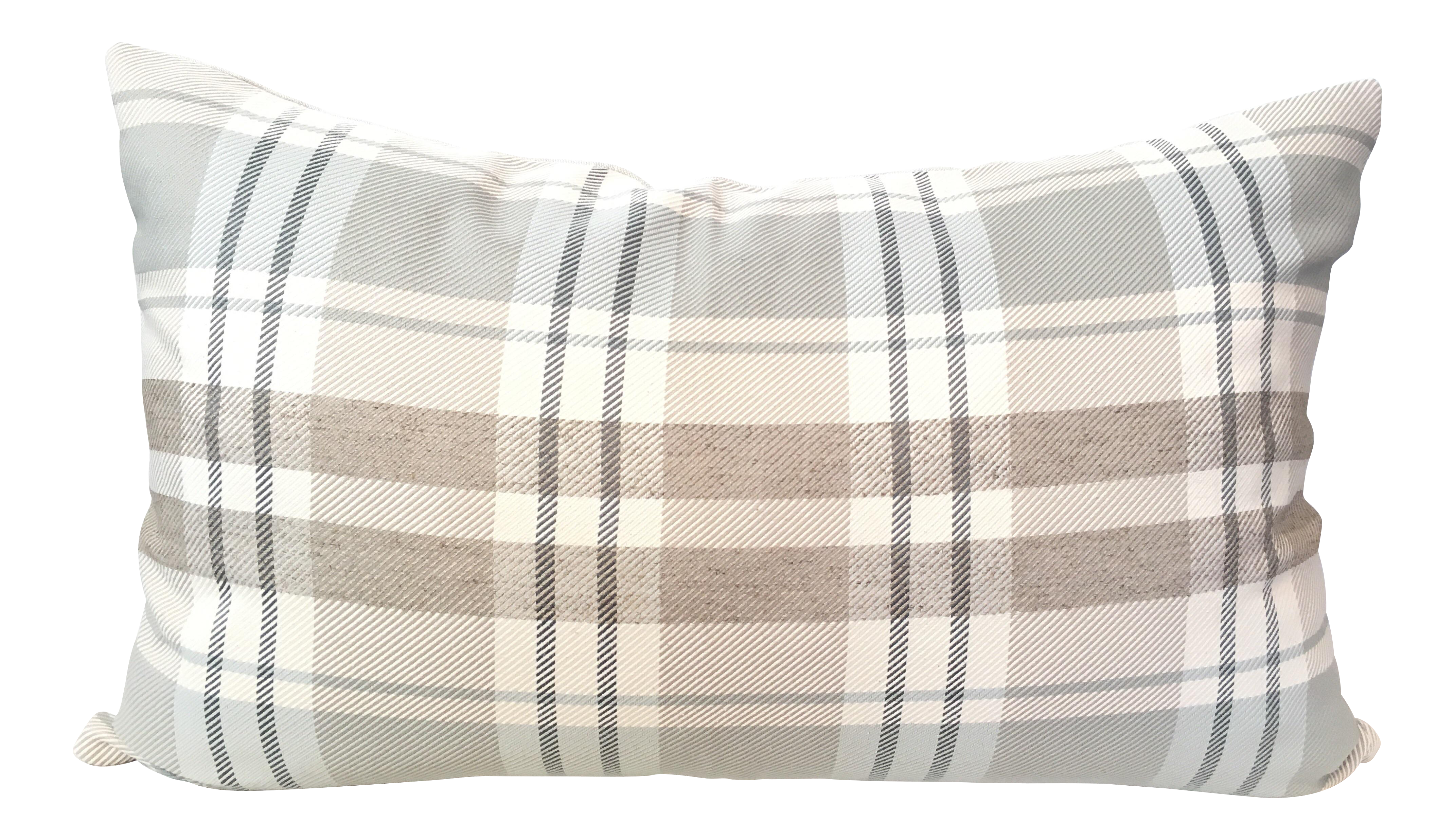 Designer Plaid Pillow Cover Chairish