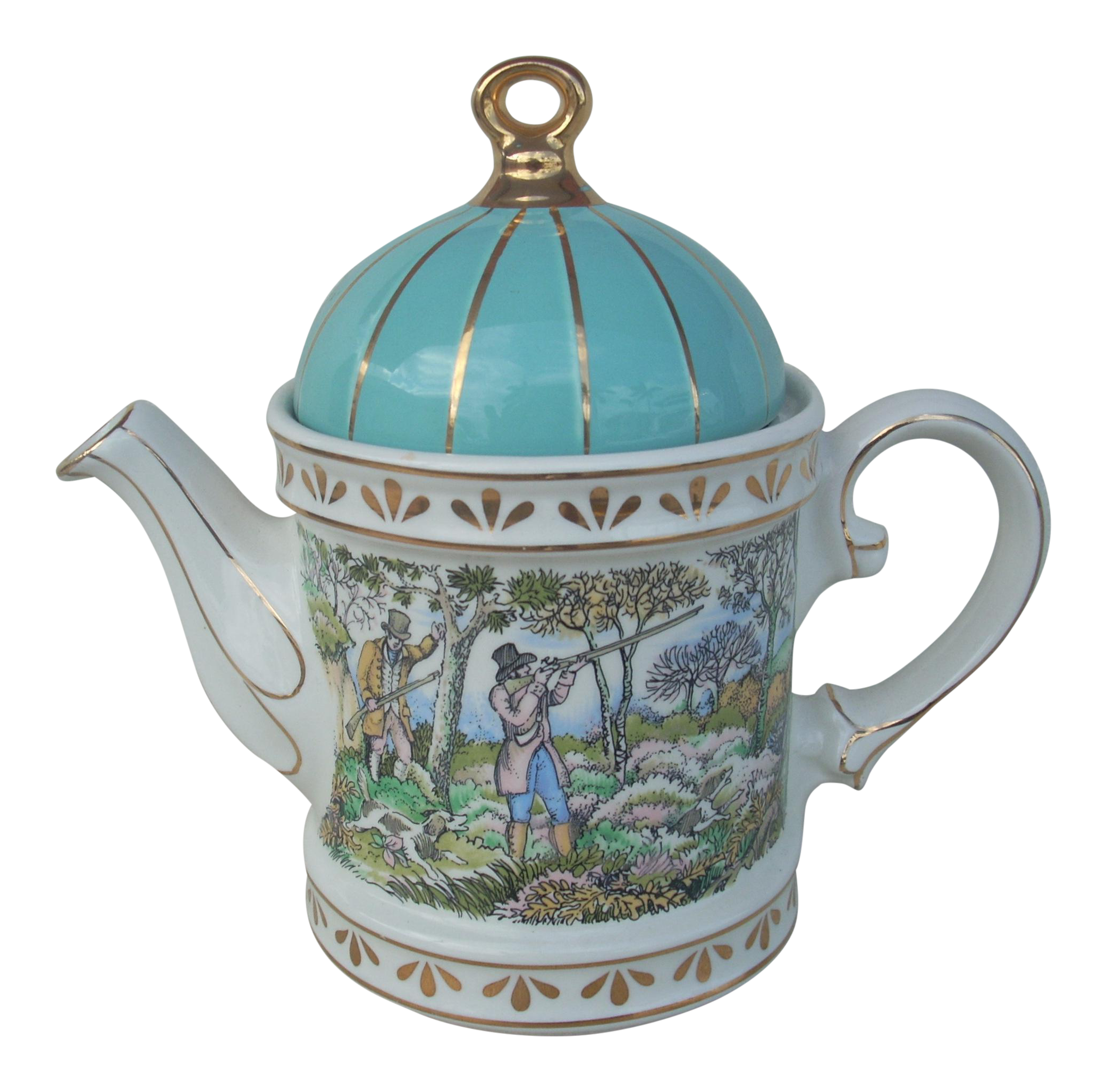 Sadler Shooting China Teapot Chairish