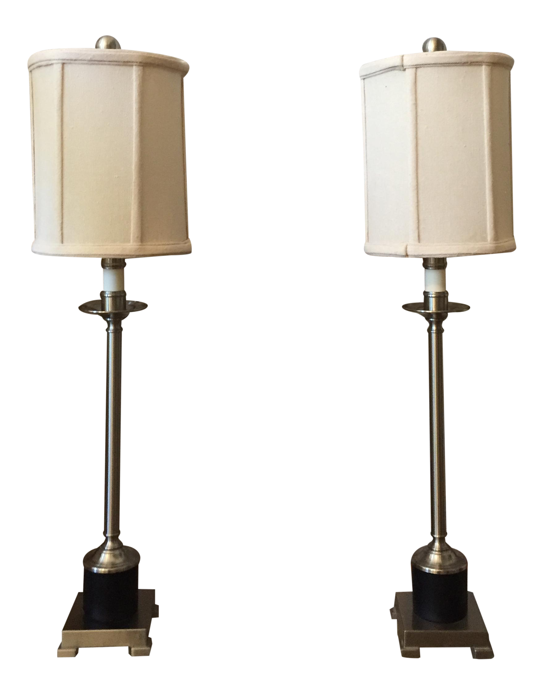 Candlestick Style Lamps A Pair Chairish