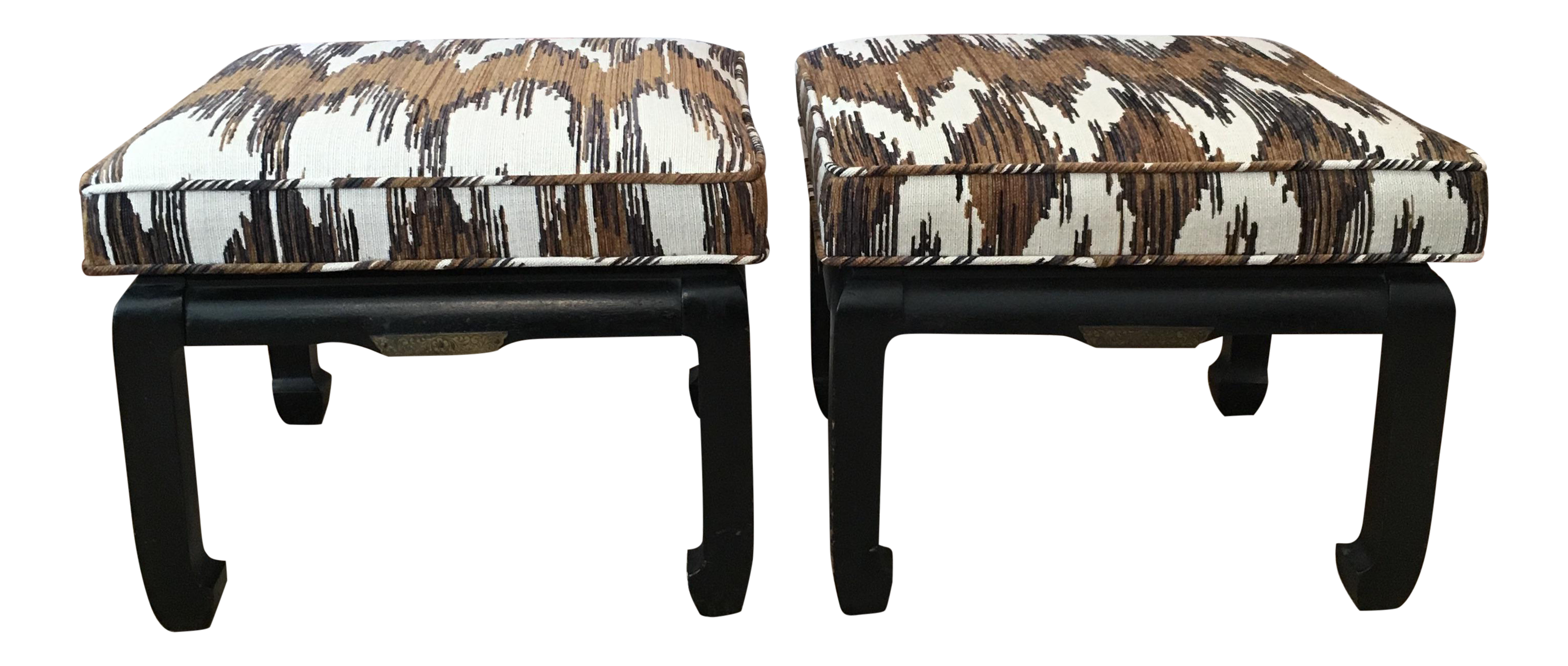 Century Furniture Ming Ottomans a Pair Chairish