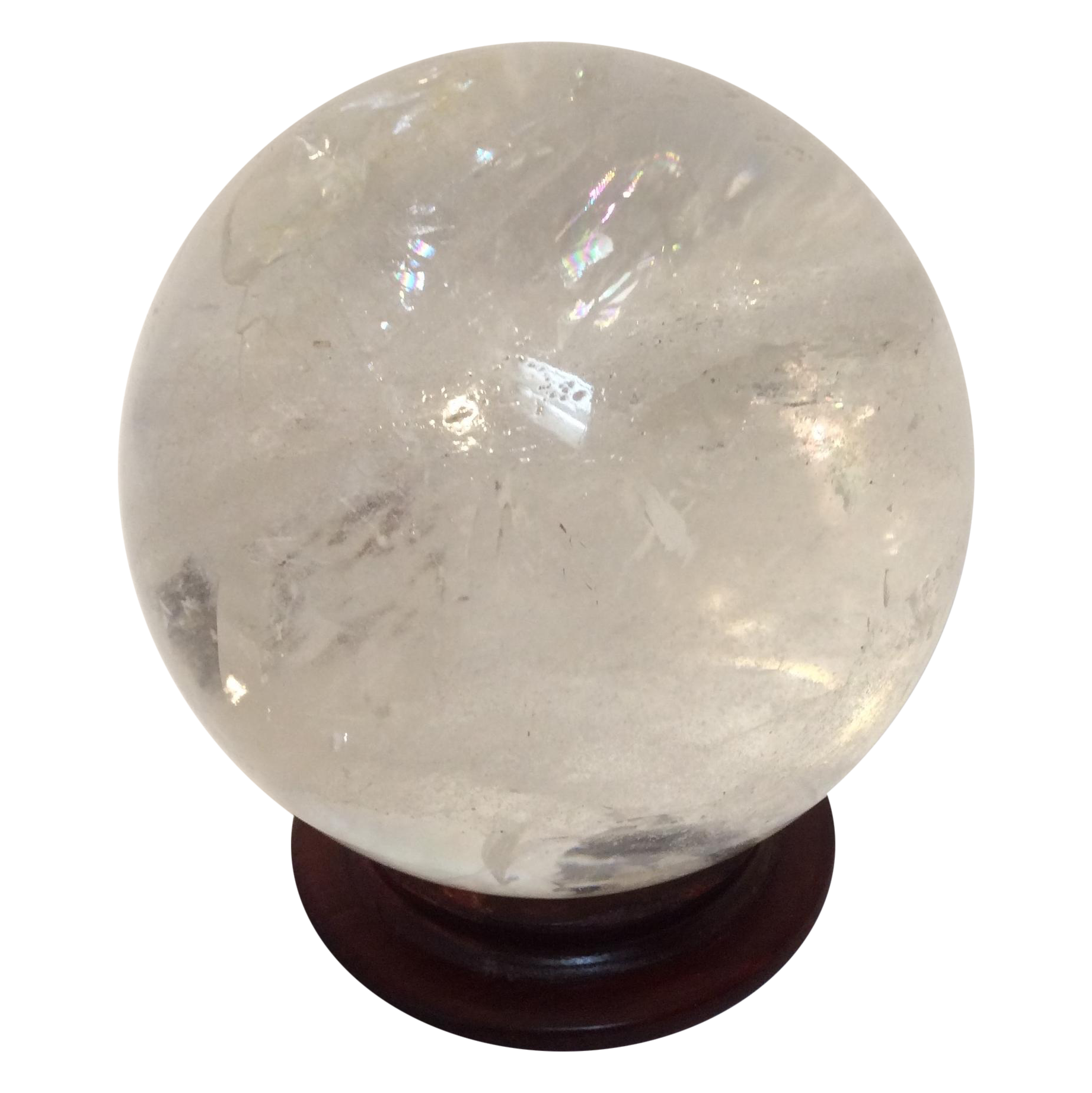 Large Quartz Crystal Ball Chairish