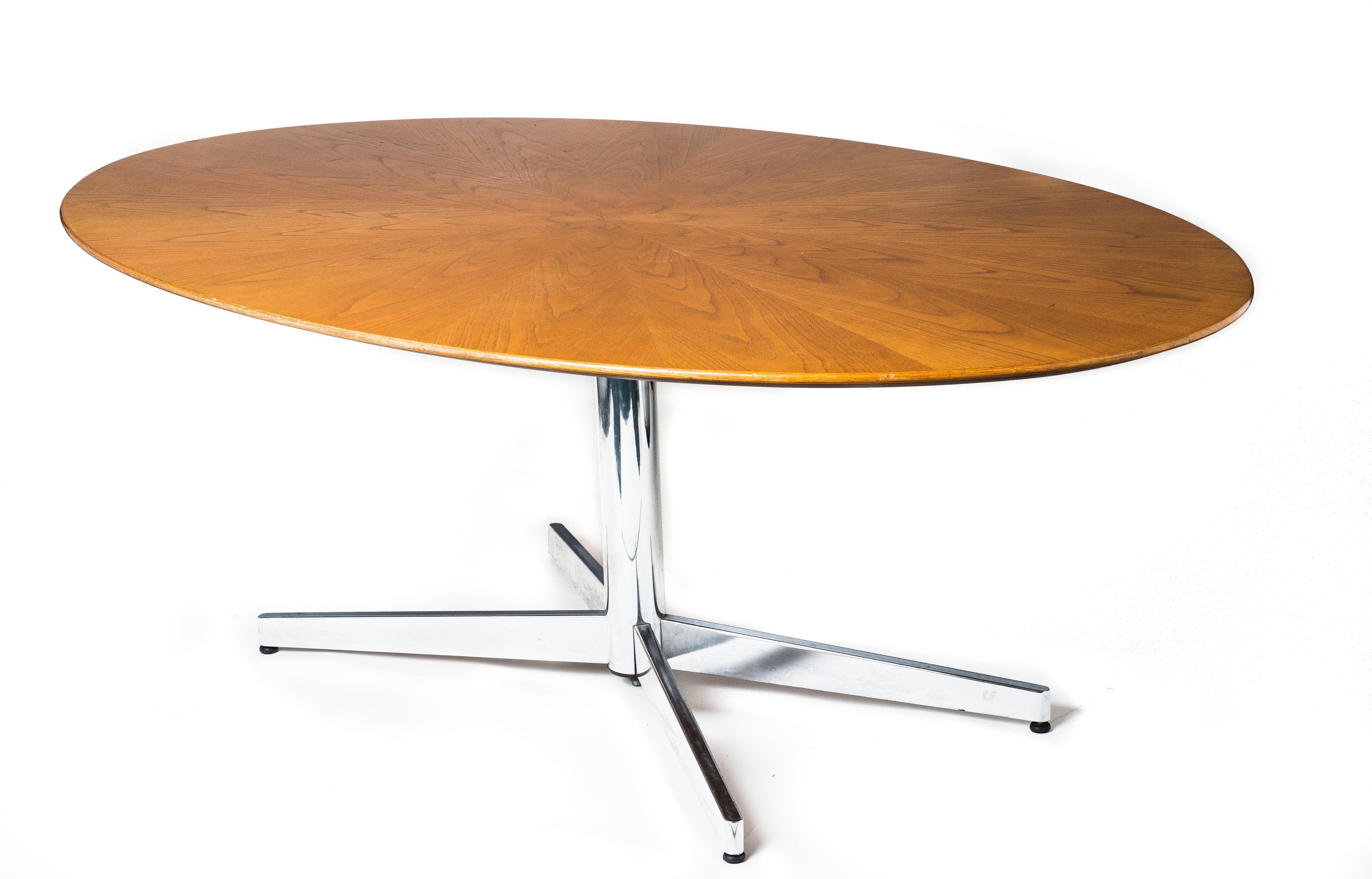 Florence Knoll Oval Rosewood Table Chairish