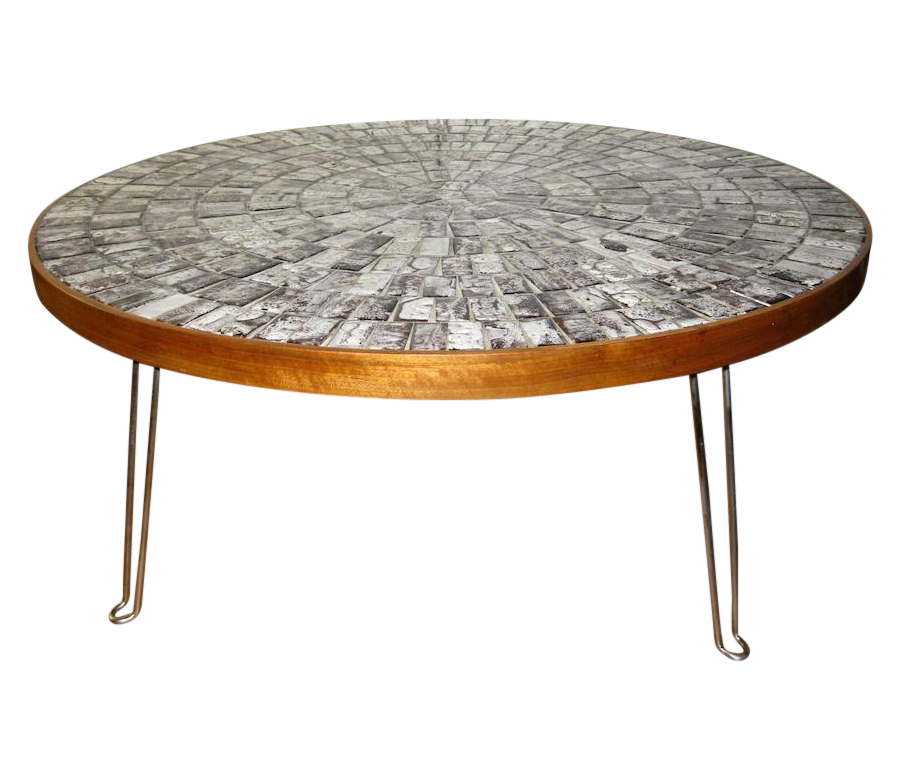 Round Mosaic Tile Coffee Table Chairish