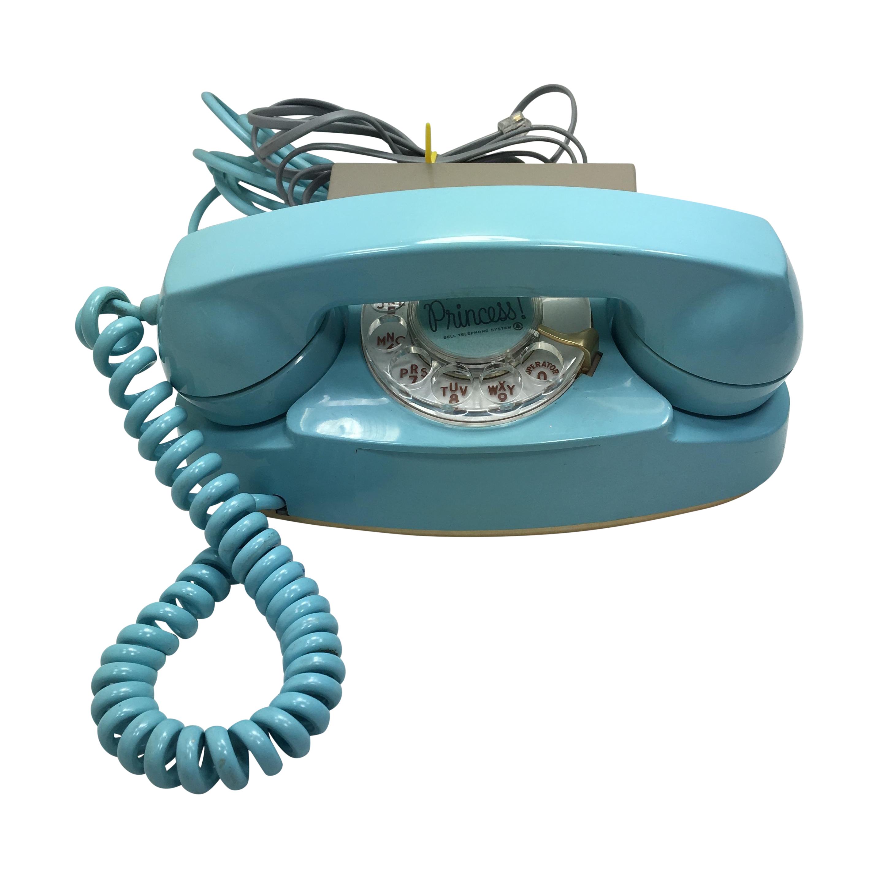 1960 Blue Princess Rotary Dial Telephone & Ringer Chairish