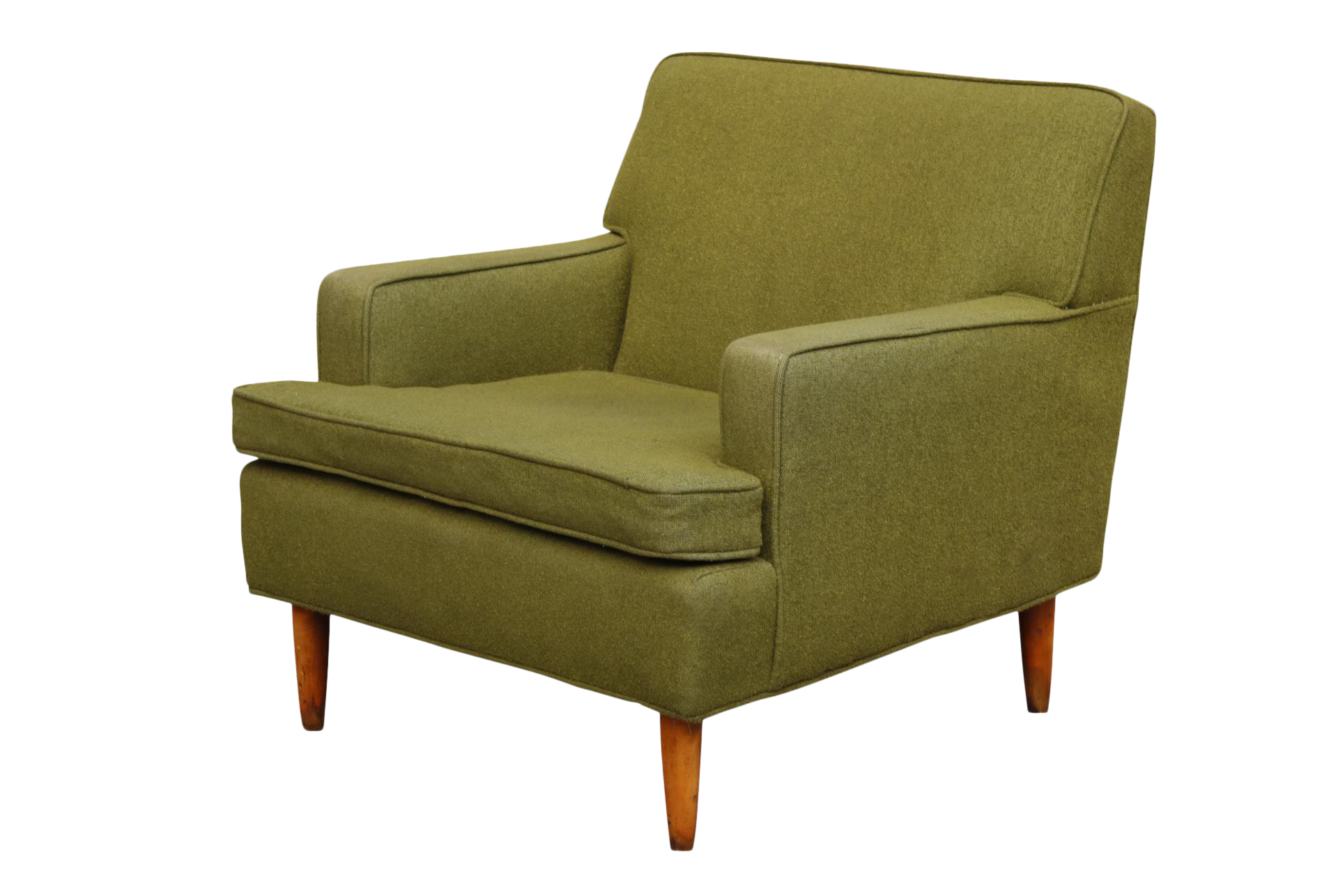 MidCentury Modern Green Armchair Chairish