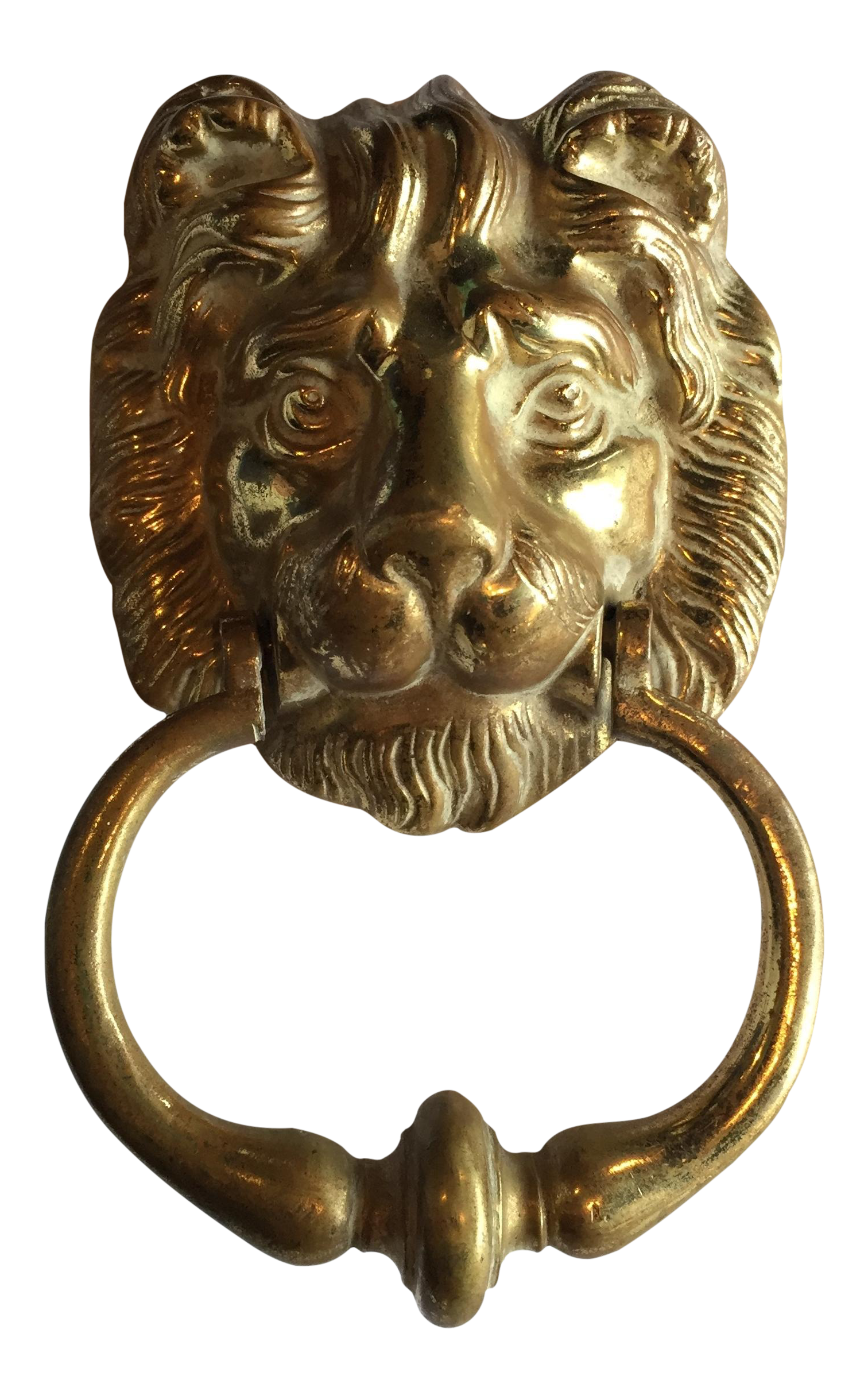 Antique Brass Lion Door Knocker Chairish