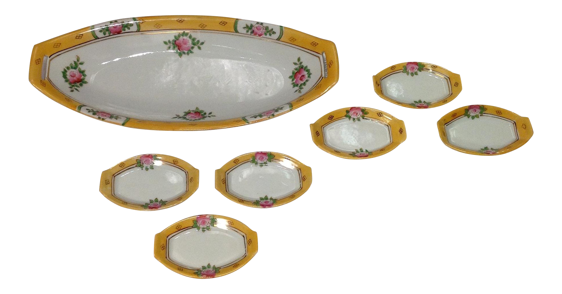 Vintage Sushi Serving Dishes Set of 7 Chairish