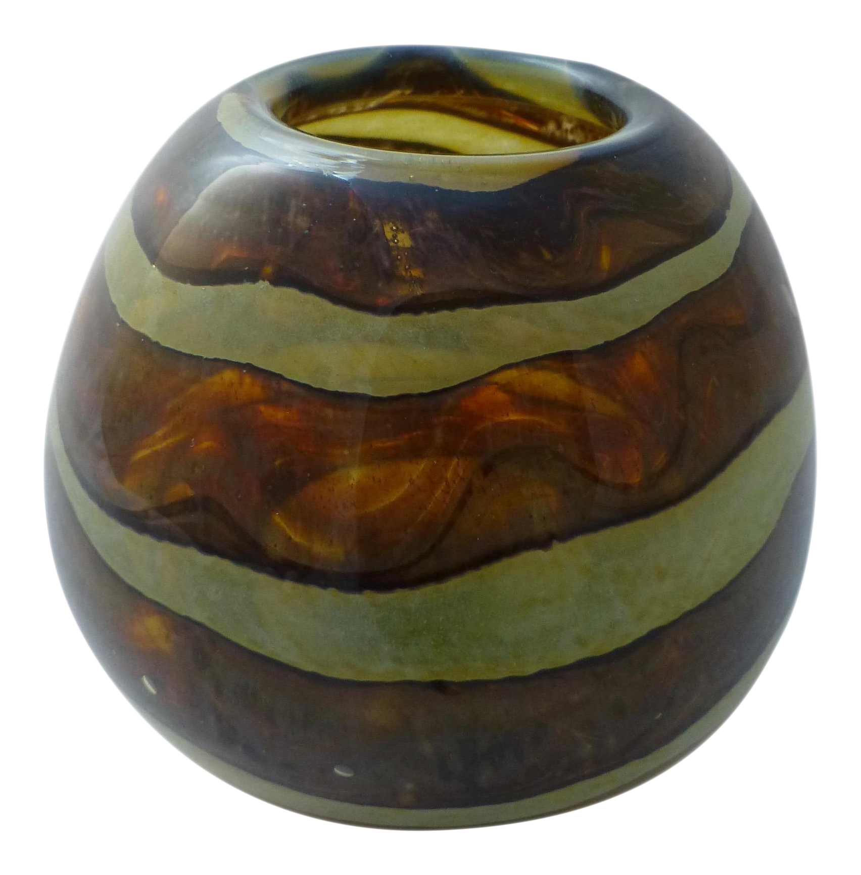 MidCentury Modern Organic Art Glass Vase Chairish