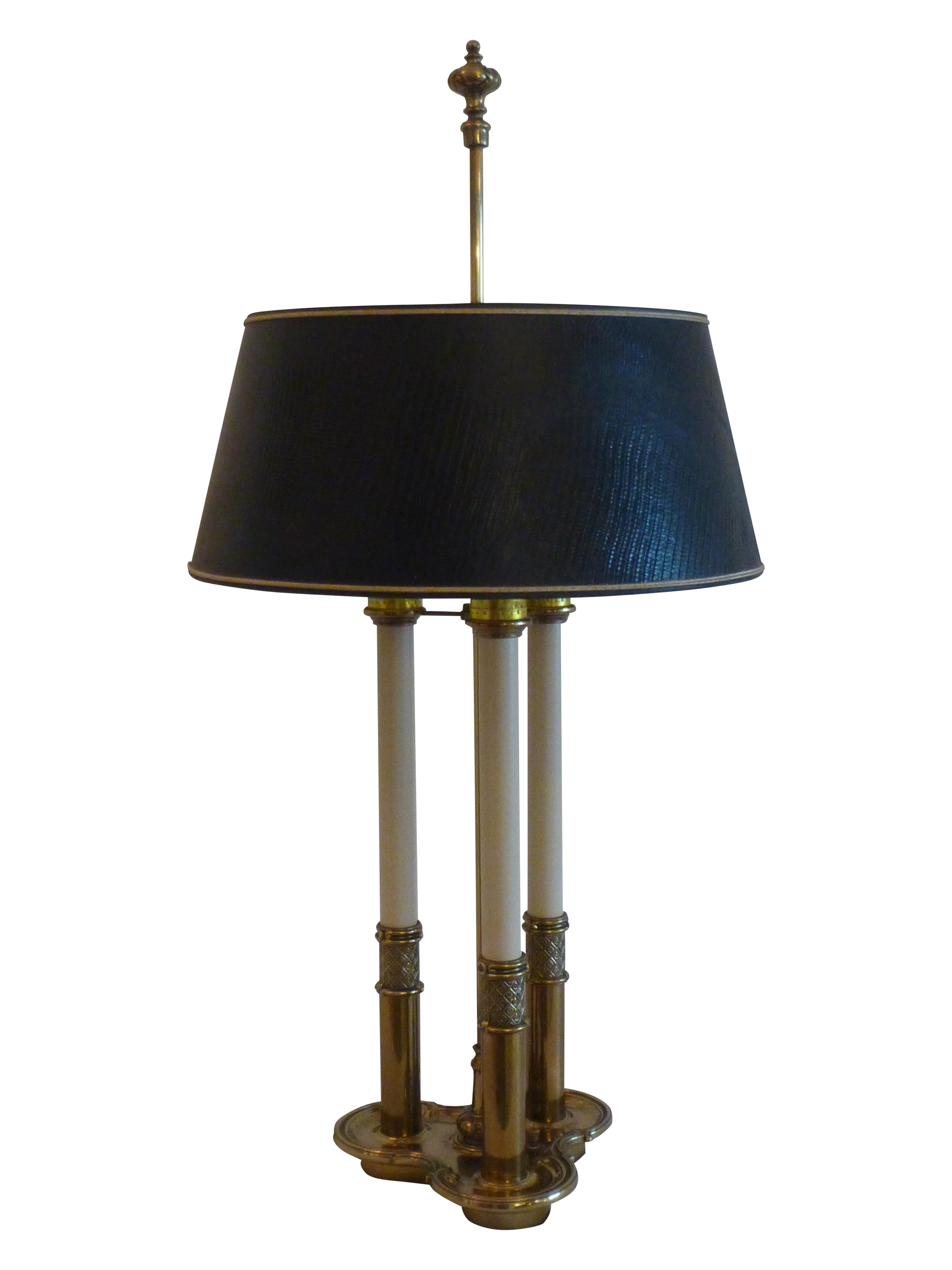 Stiffel Bouillotte Brass 3 Candlestick Table Lamp Chairish