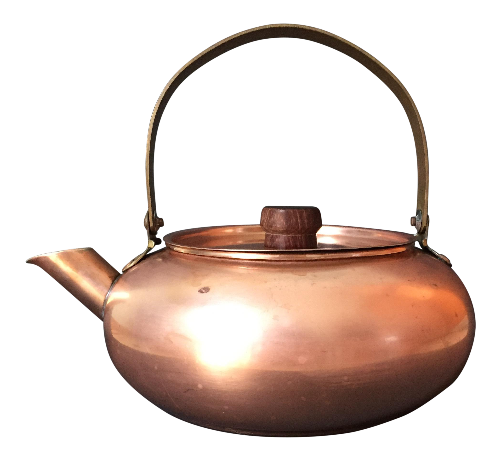 Vintage Solid Copper Tea Kettle Chairish