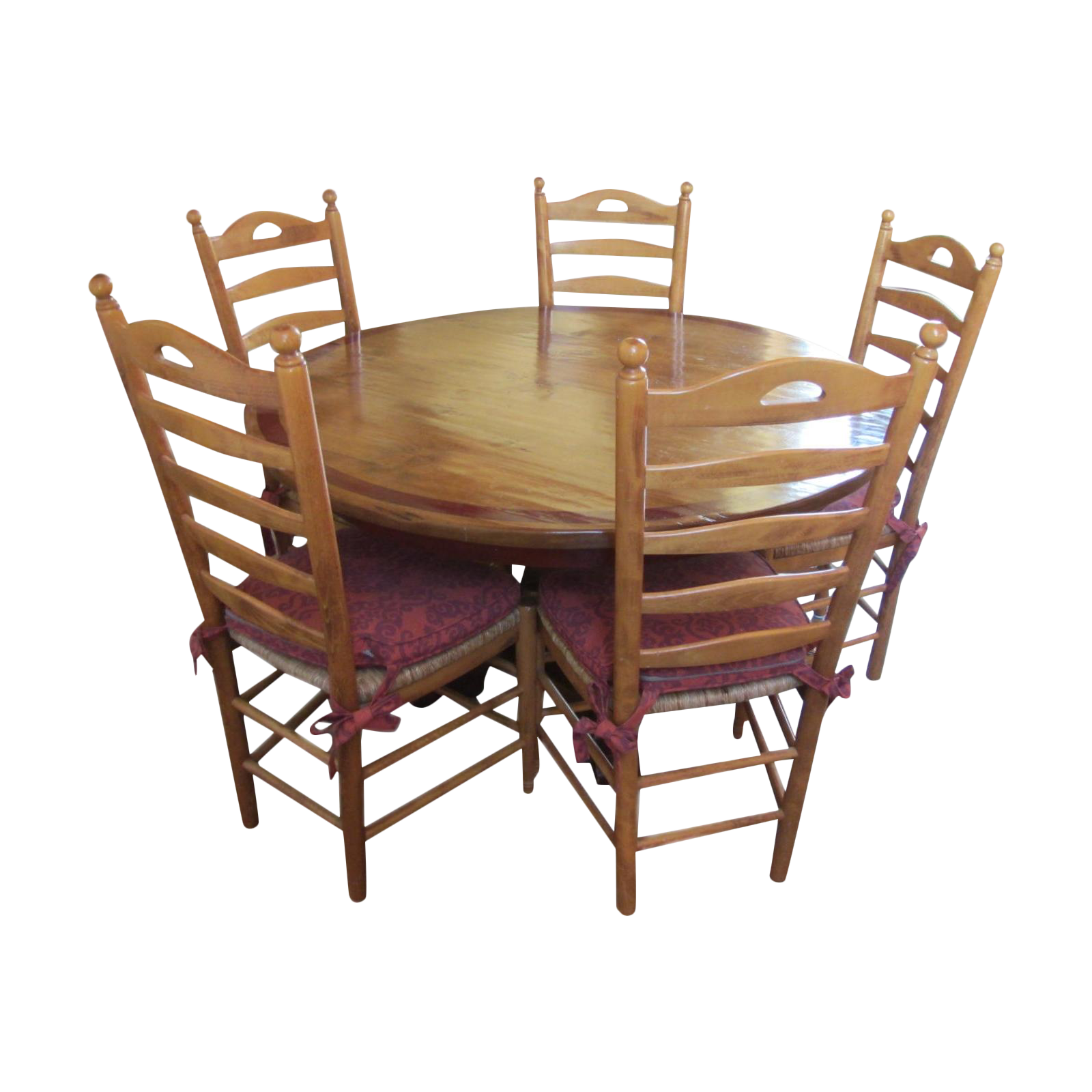Round Farmhouse Dining Set Chairish