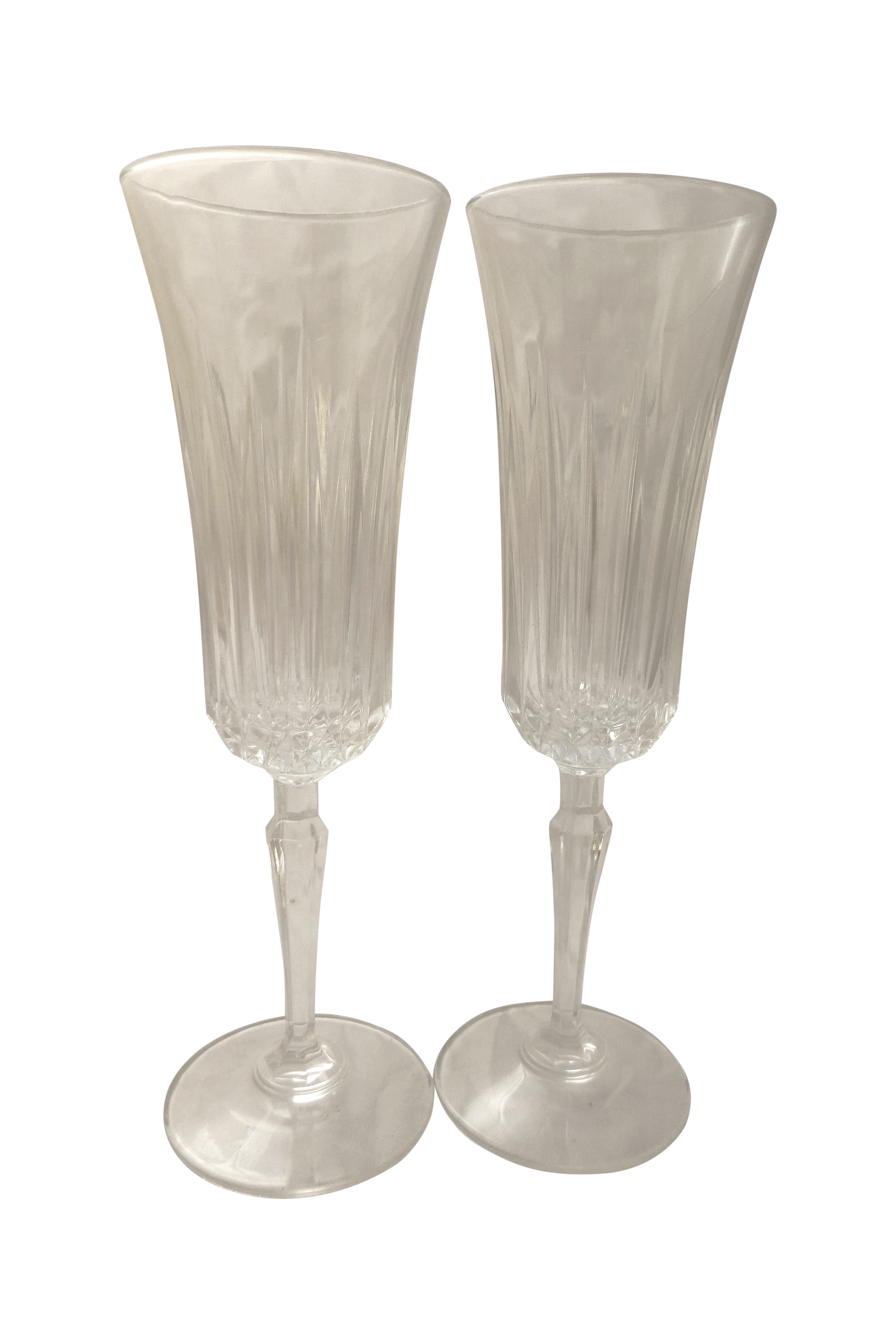 Vintage French Champagne Flutes Pair Chairish