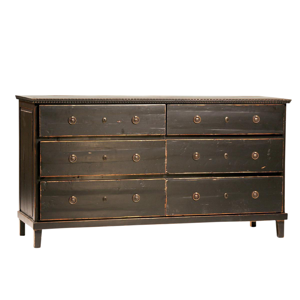 Black Six Drawer Dresser Chairish