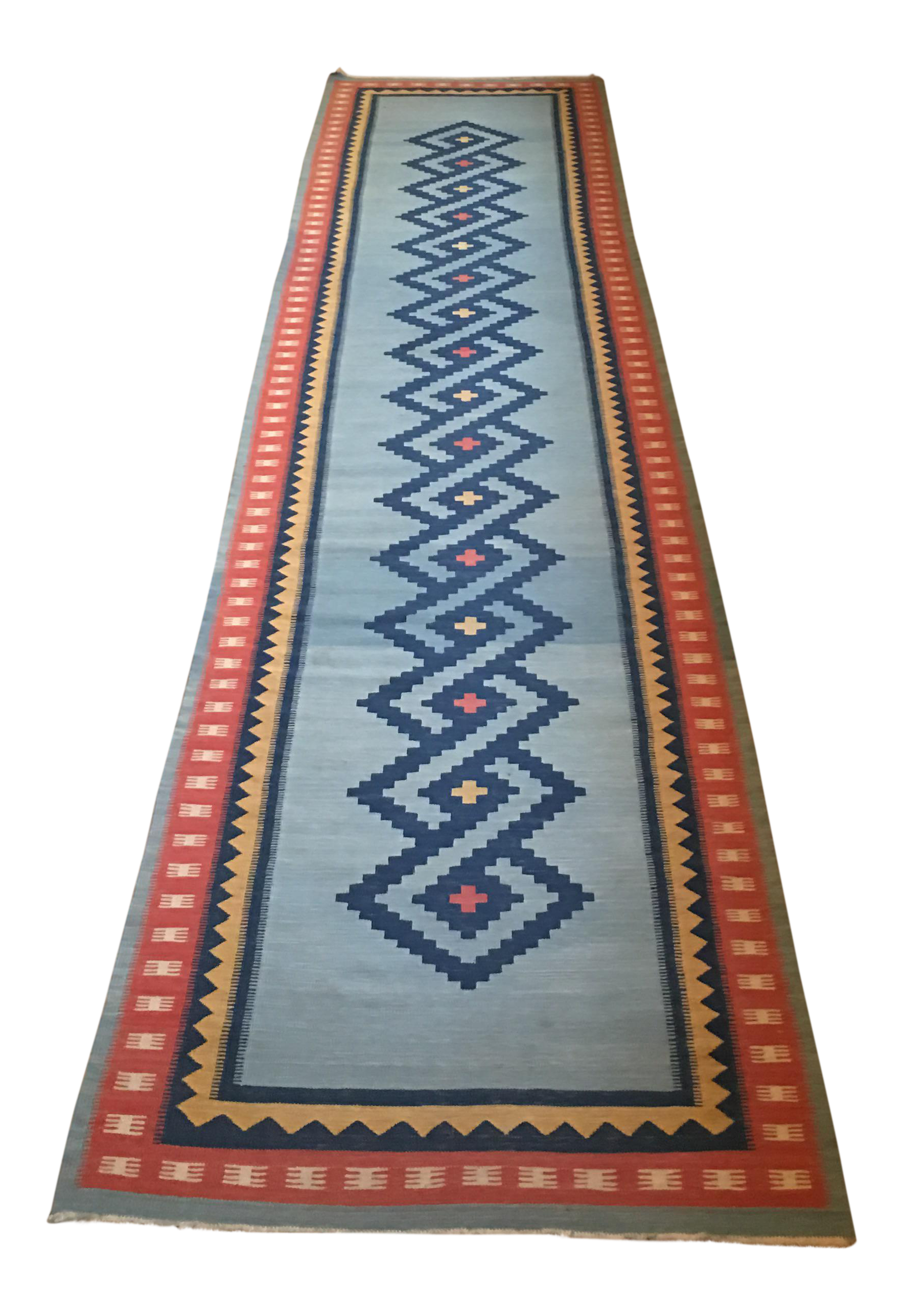 Southwestern Flatweave Runner Rug 2′9″ × 13′3″ Chairish