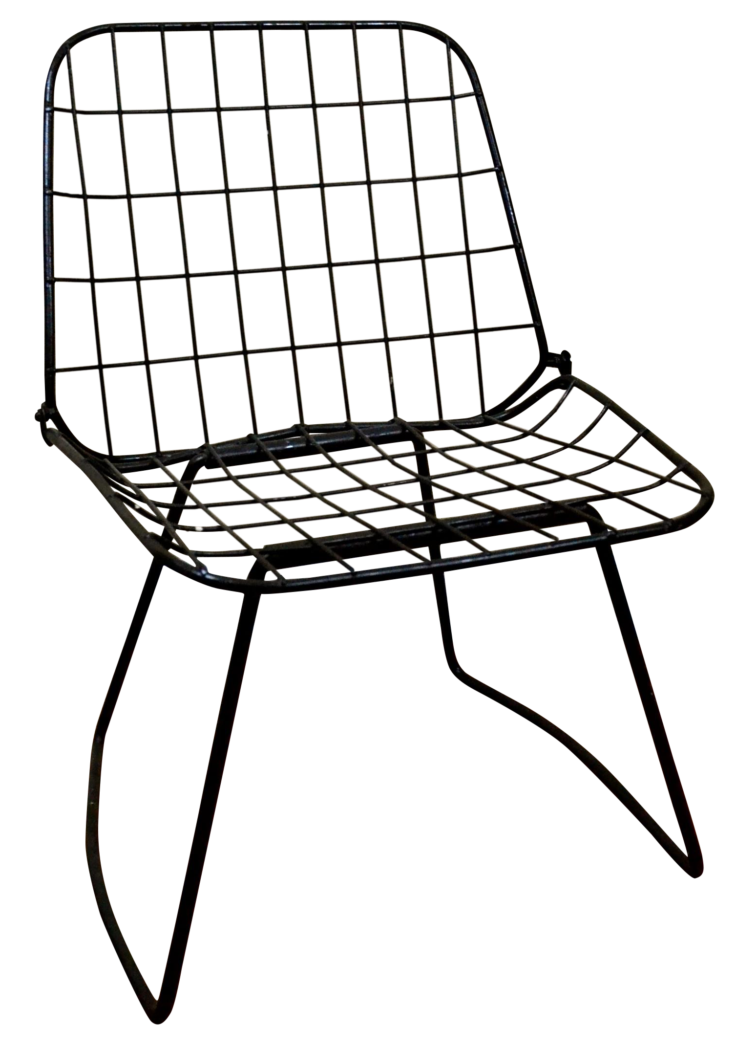 Vintage Danish Modern Wire Side Chair Chairish