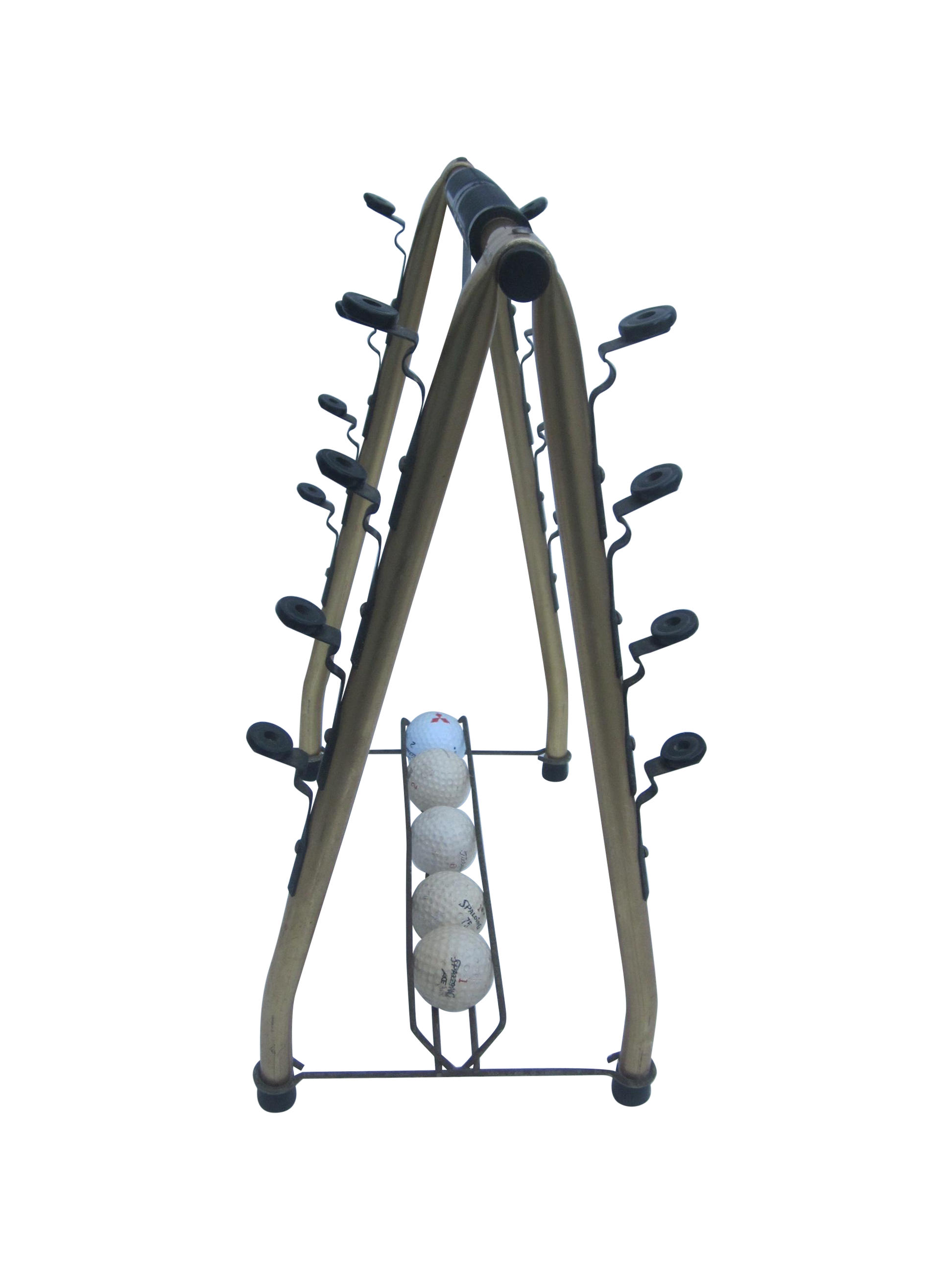 Vintage Metal Golf Club Caddy | Chairish