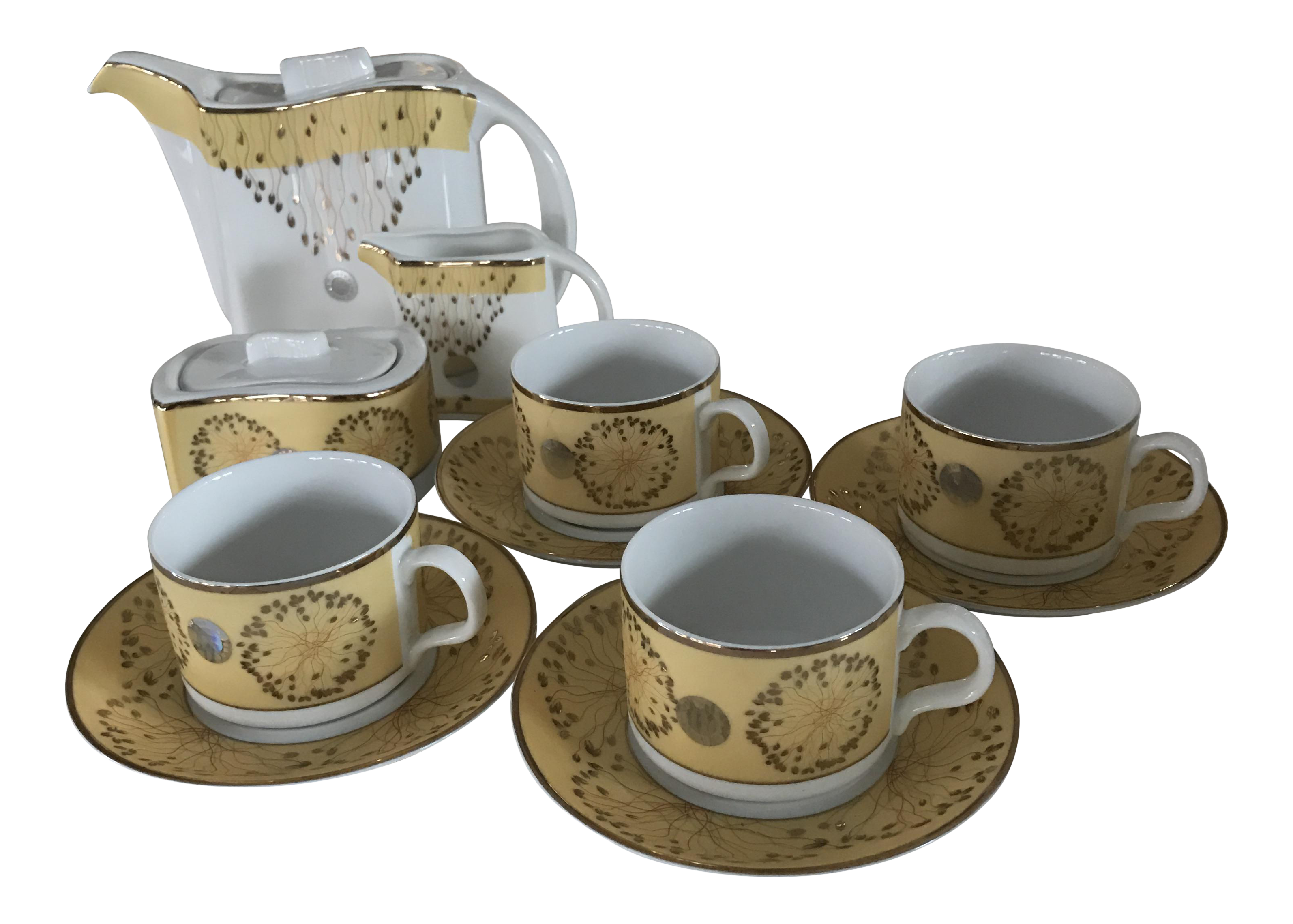 Fine Bone China Tea Set Set of 11 Chairish