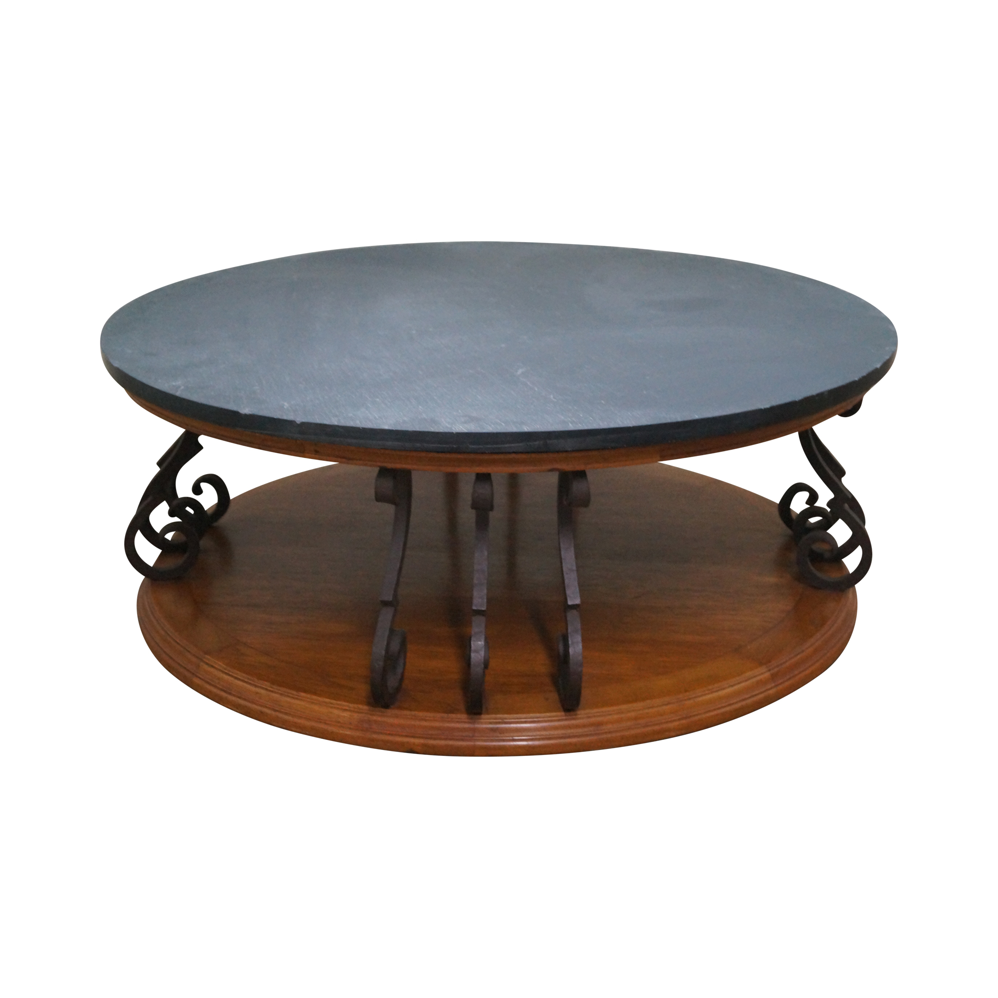 Heritage Mediterranean Slate Top Coffee Table Chairish