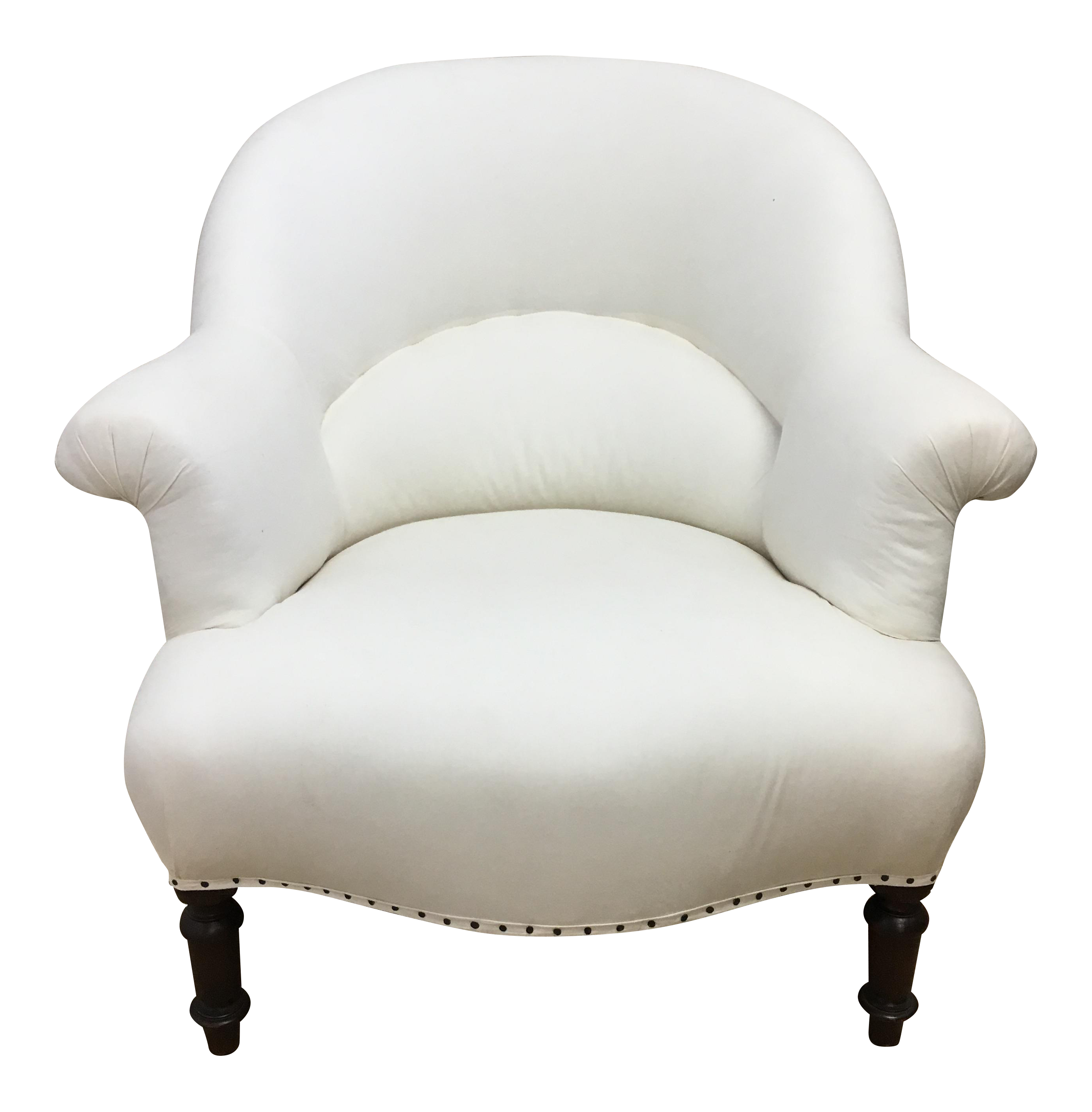 Muslin Upholstered French Chair Chairish