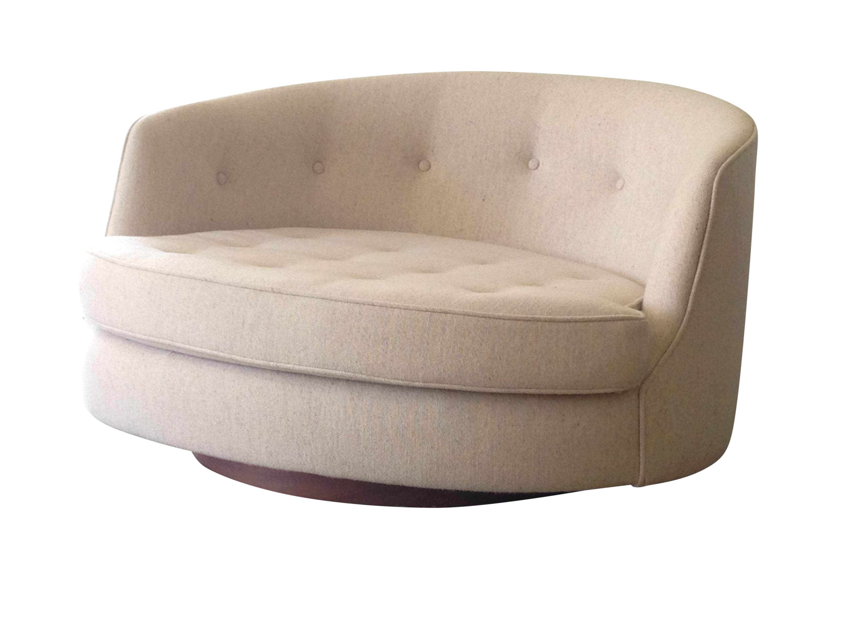 Milo Baughman Swivel Loveseat Chairish