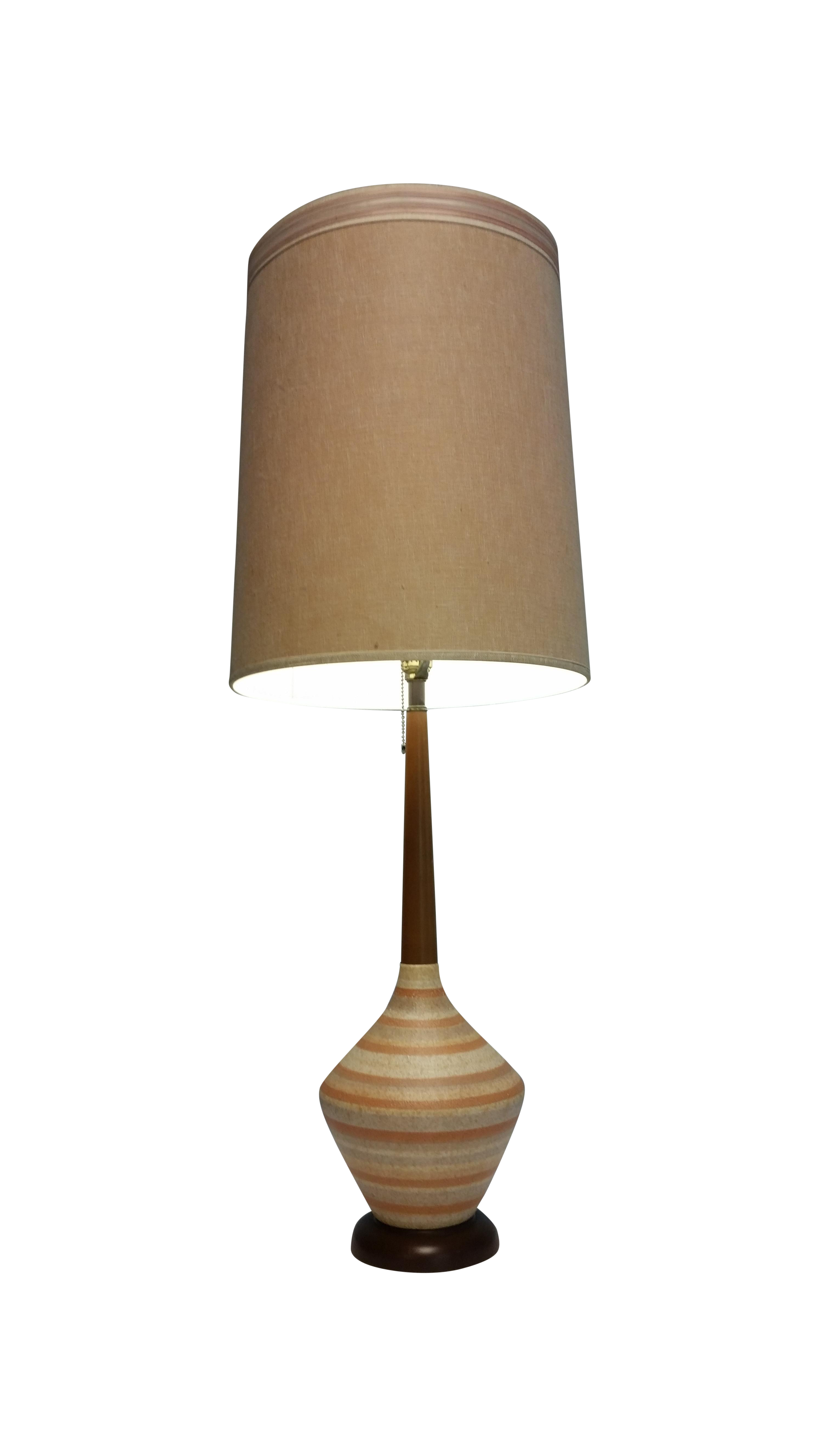 MidCentury Modern Ceramic Table Lamp Chairish