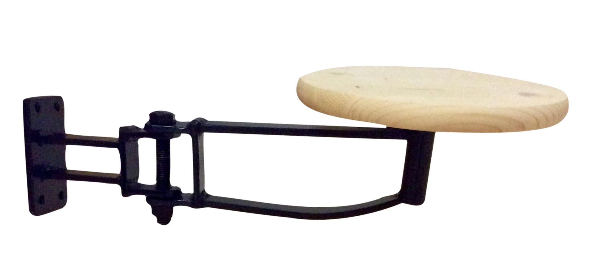 Industrial Swing Out Arm Stool | Chairish