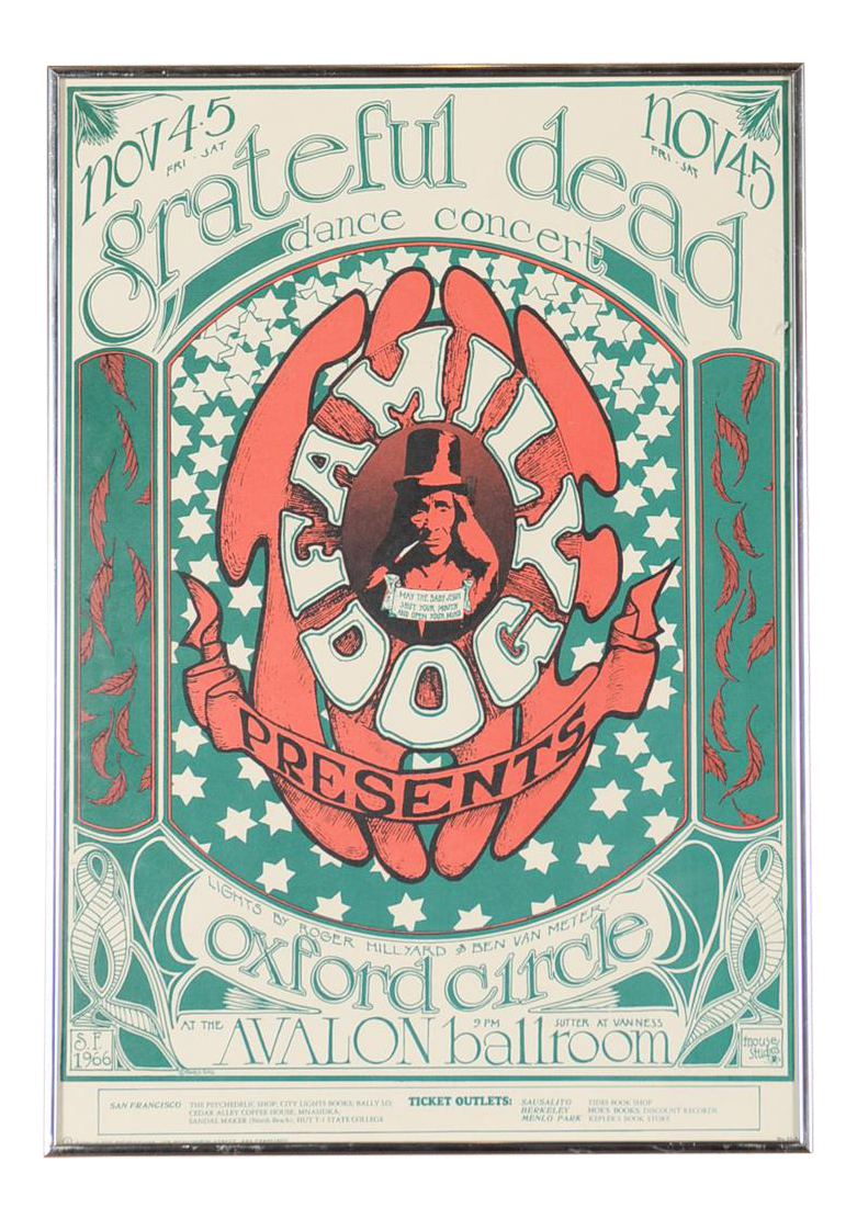 Vintage Original The Grateful Dead Concert Poster Chairish