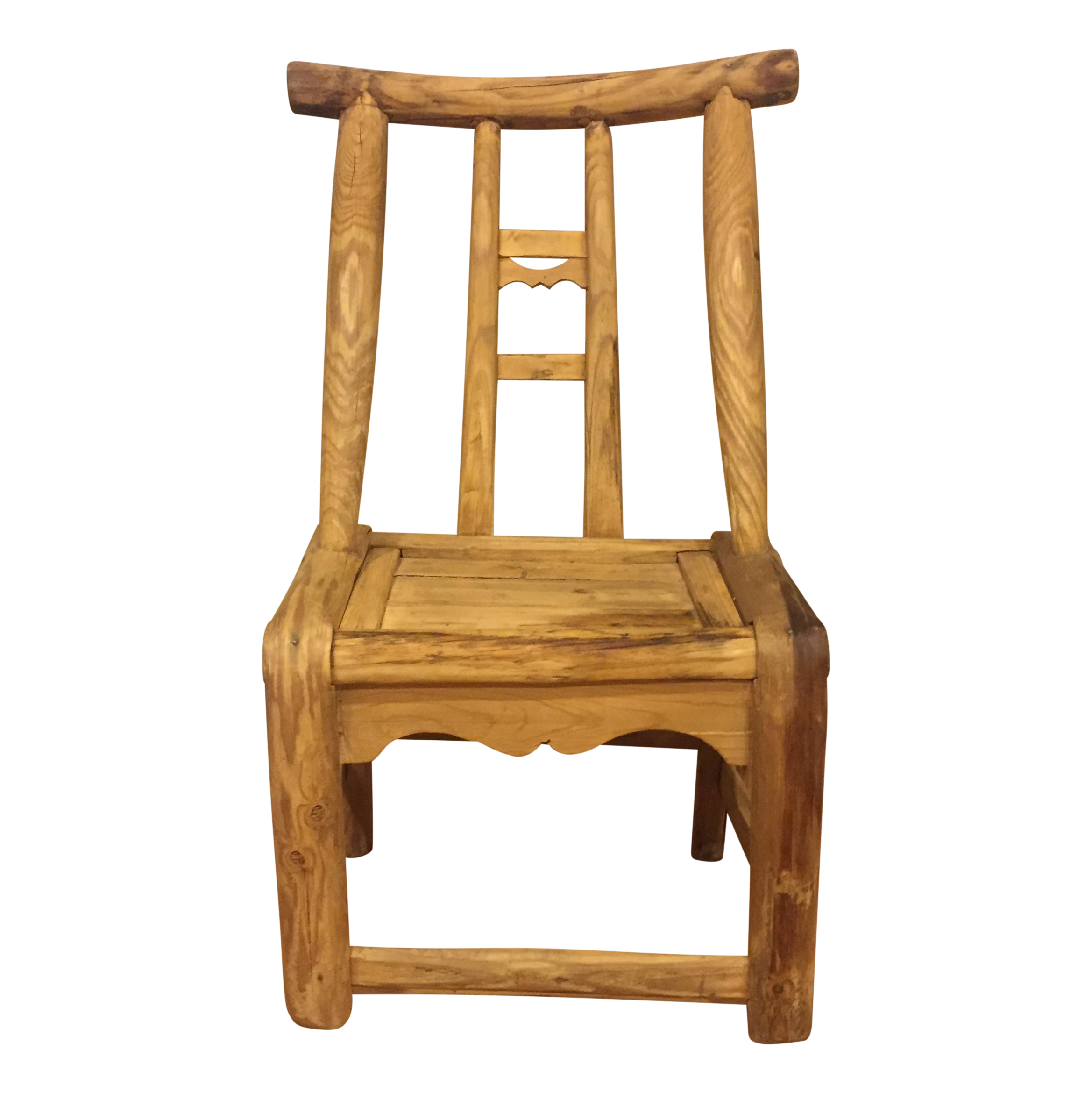 Primitive Small Wooden Chair Chairish