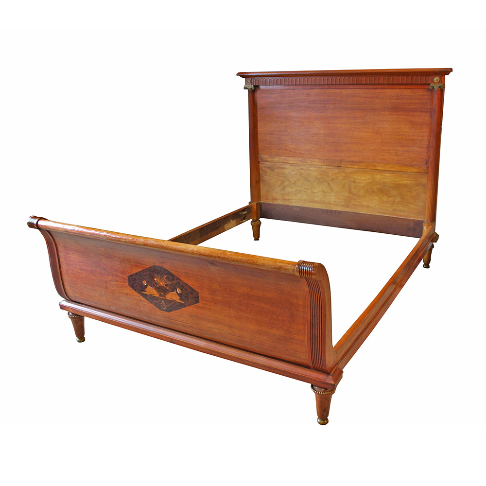 Antique Deco “Empire” Style Sleigh Bed Chairish