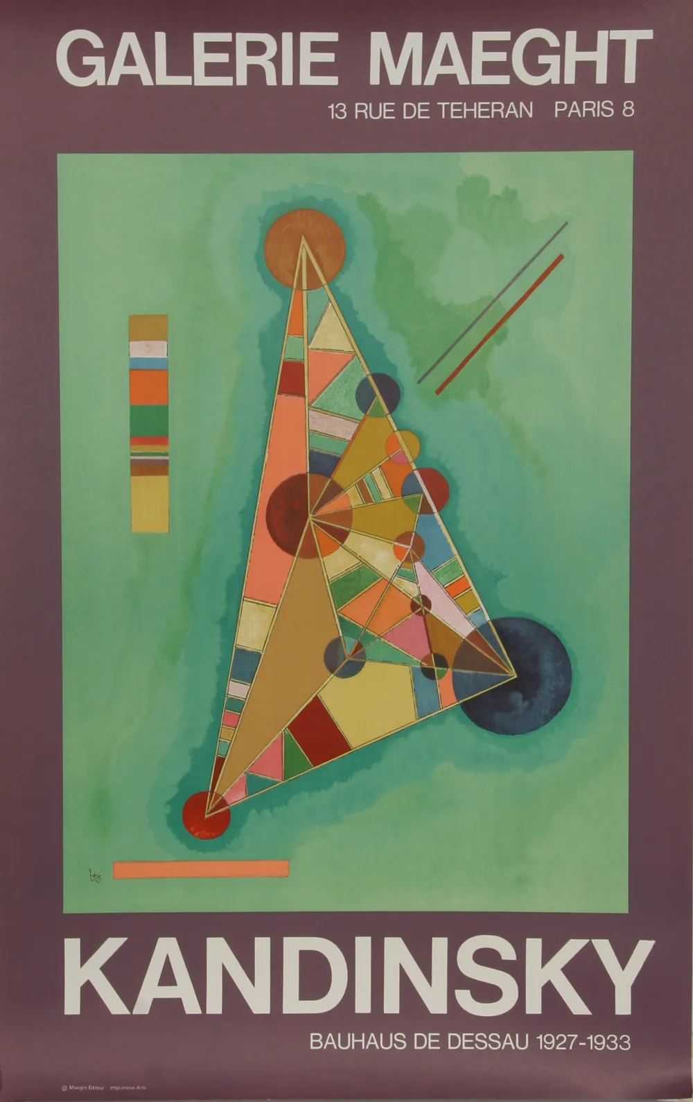  Kandinsky, Exhibition at Galerie Maeght Poster 