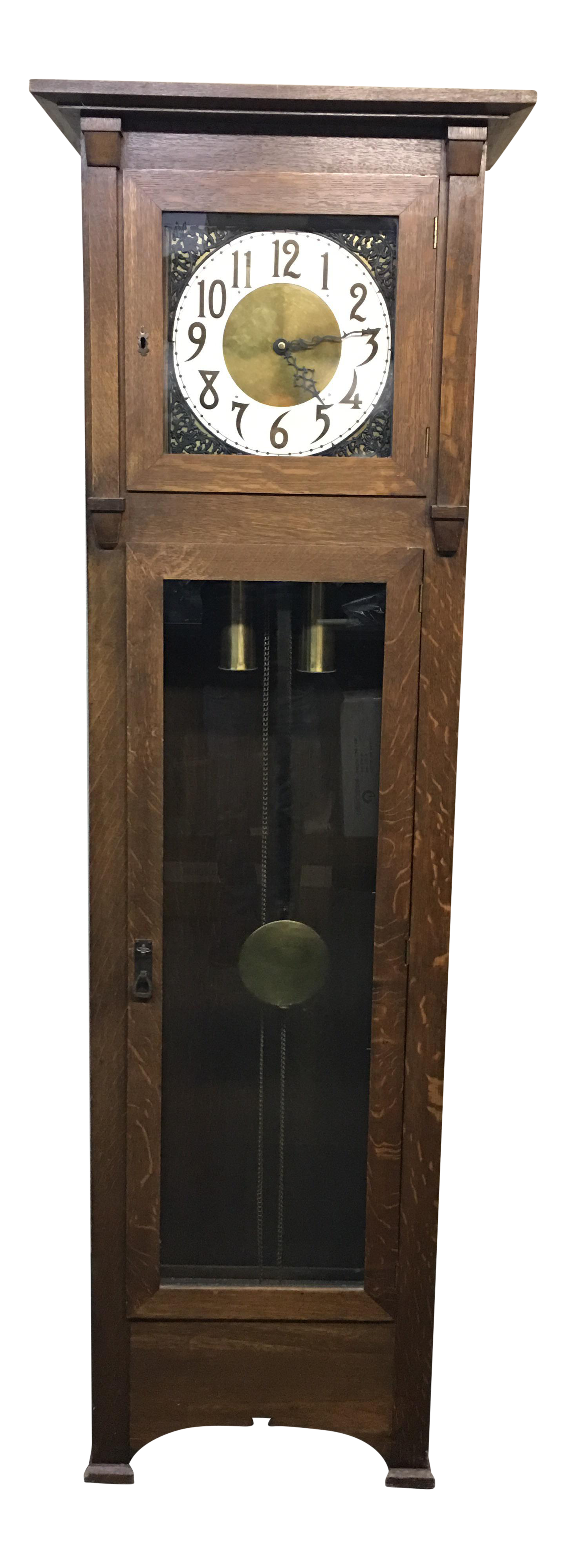 Vintage Arts & Crafts Style Grandfather Clock Chairish