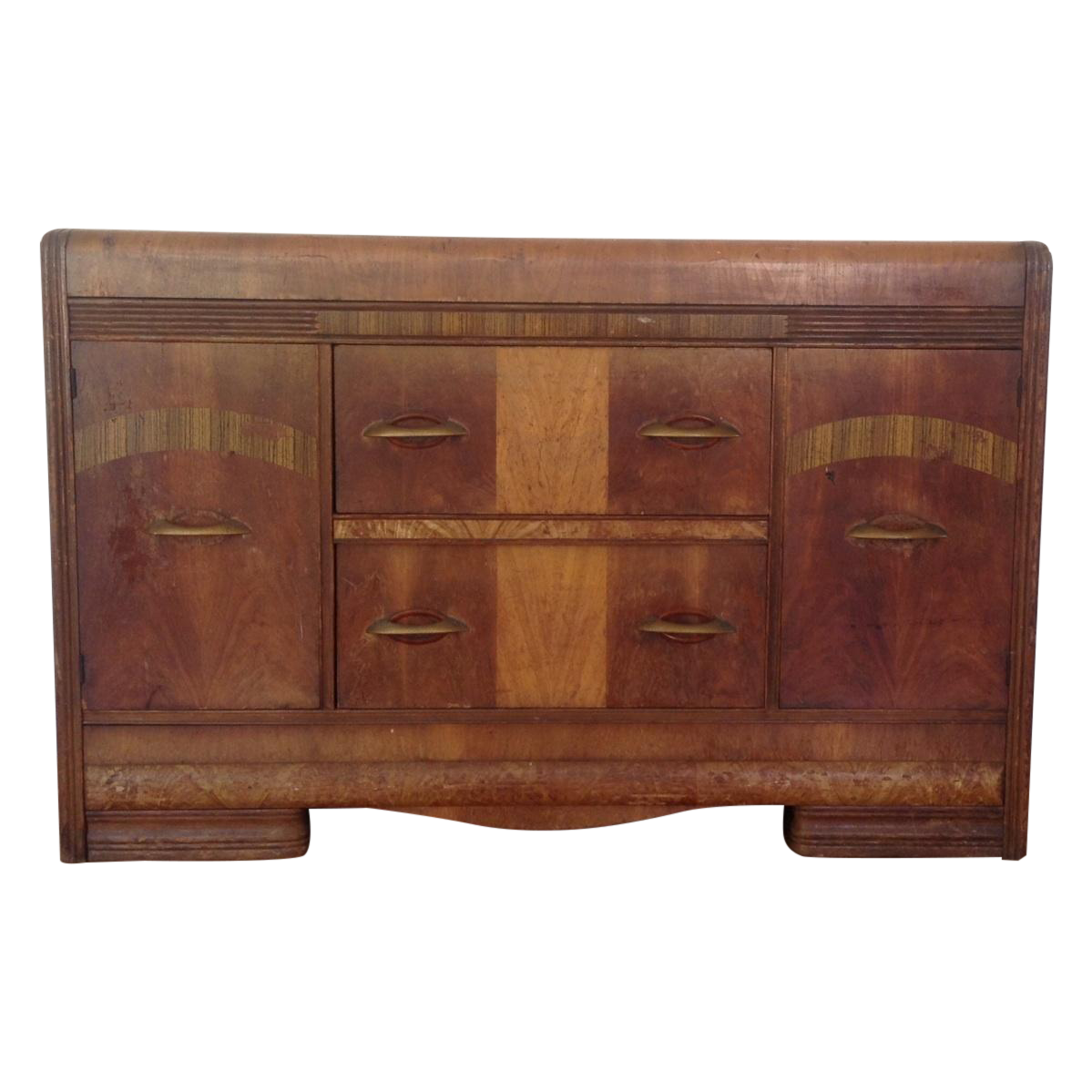 Antique Waterfall Dresser Buffet Chairish