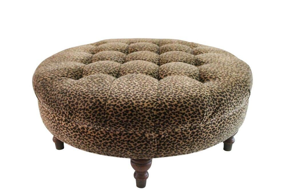 Leopard Print Ottoman Chairish