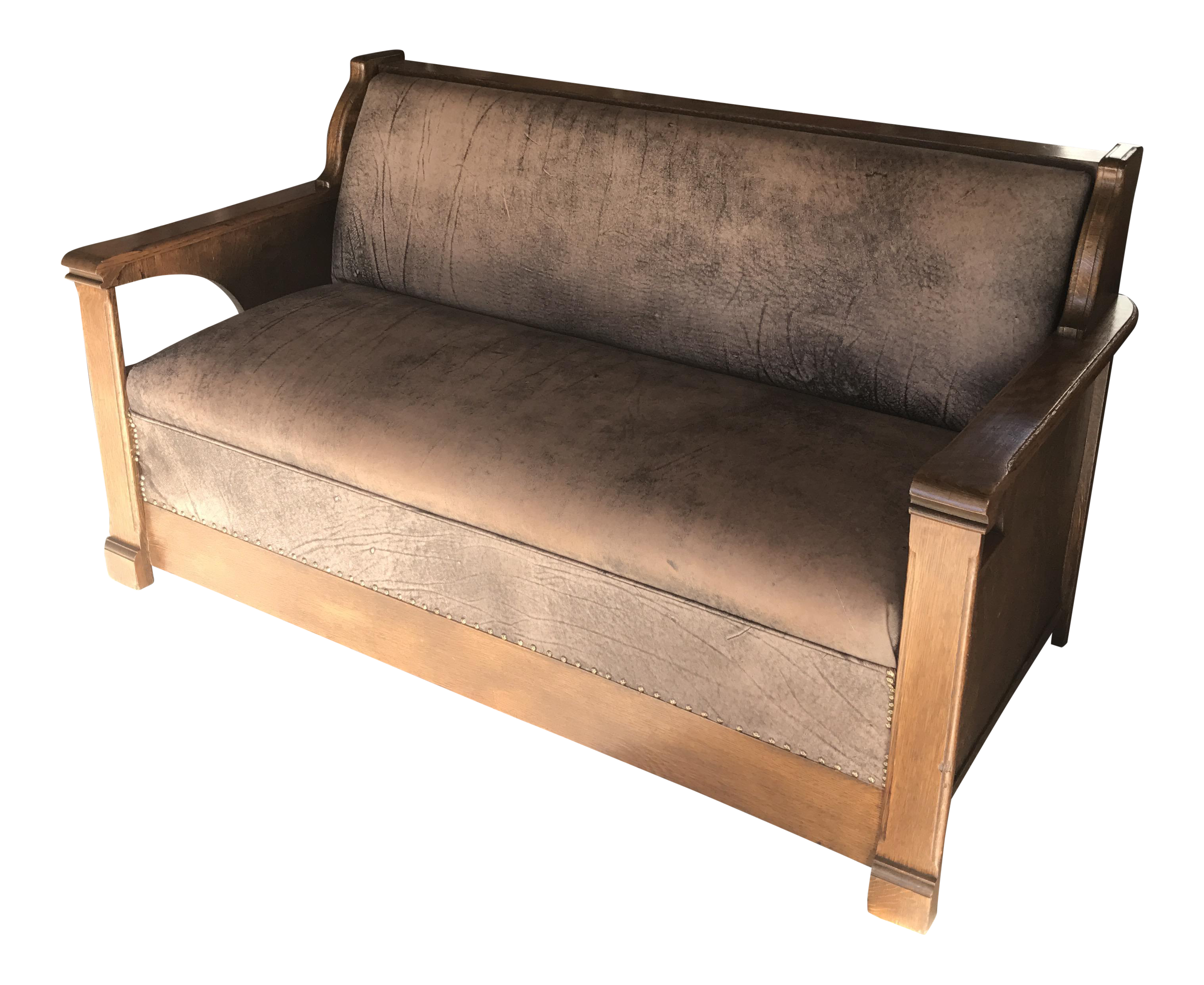 Antique Arts U0026 Crafts Mission Style Quartersawn Davenport Sleeper Oak Sofa Antique Arts U0026 Crafts Mission Style Quartersawn Davenport Sleeper Oak Sofa