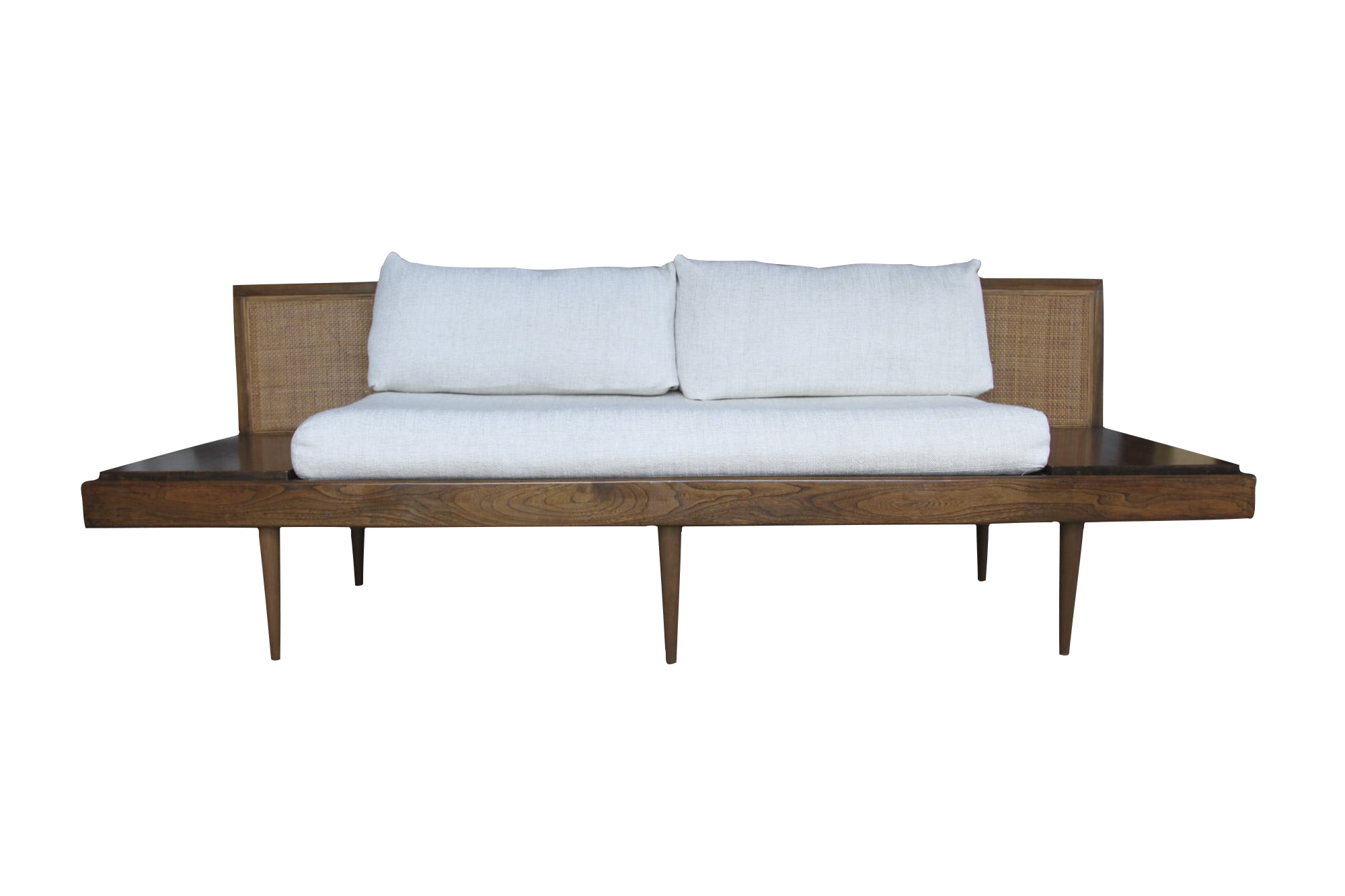 MidCentury Sofa With Attached End Tables Chairish