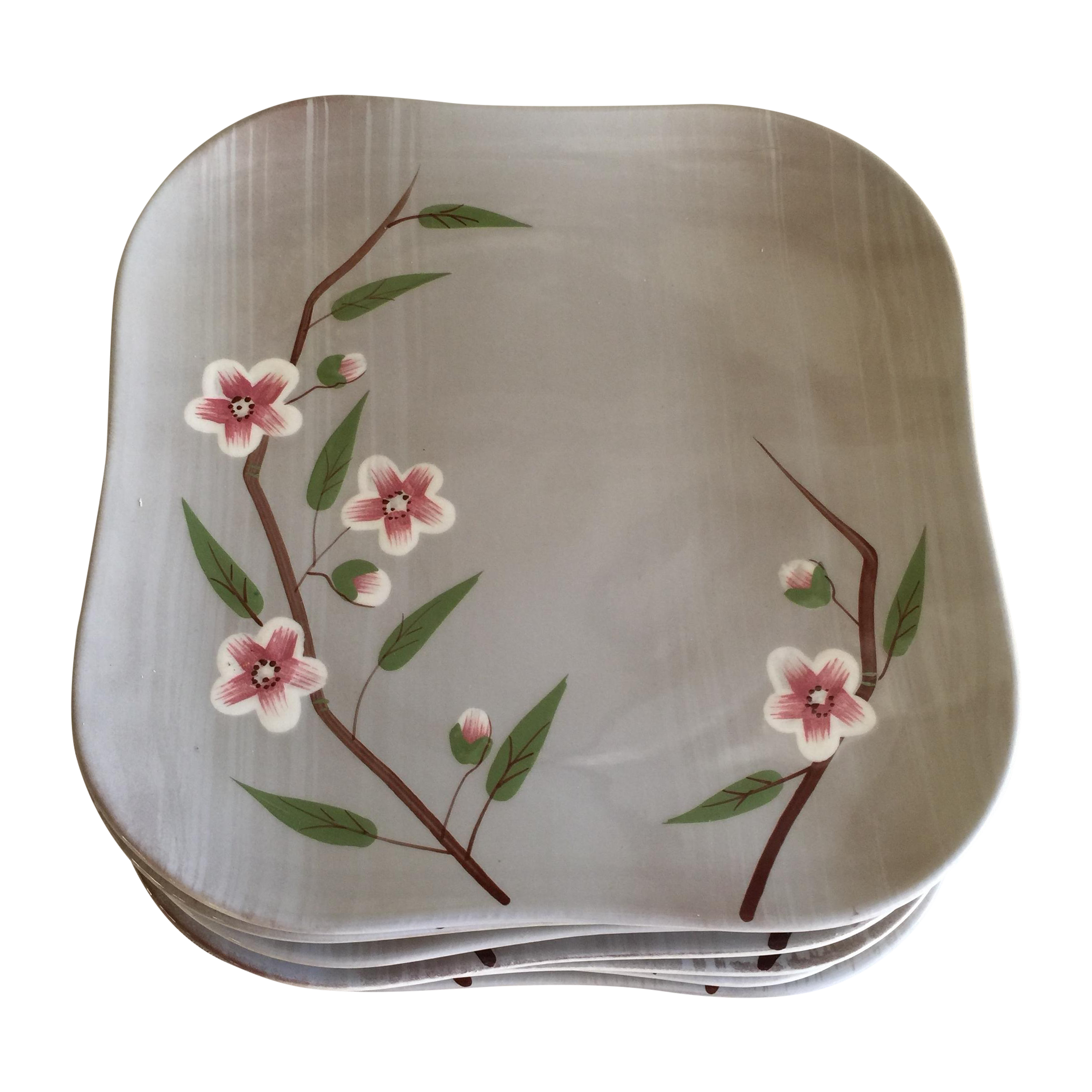 California Cherry Blossom Dinner Plates Set of 8 Chairish