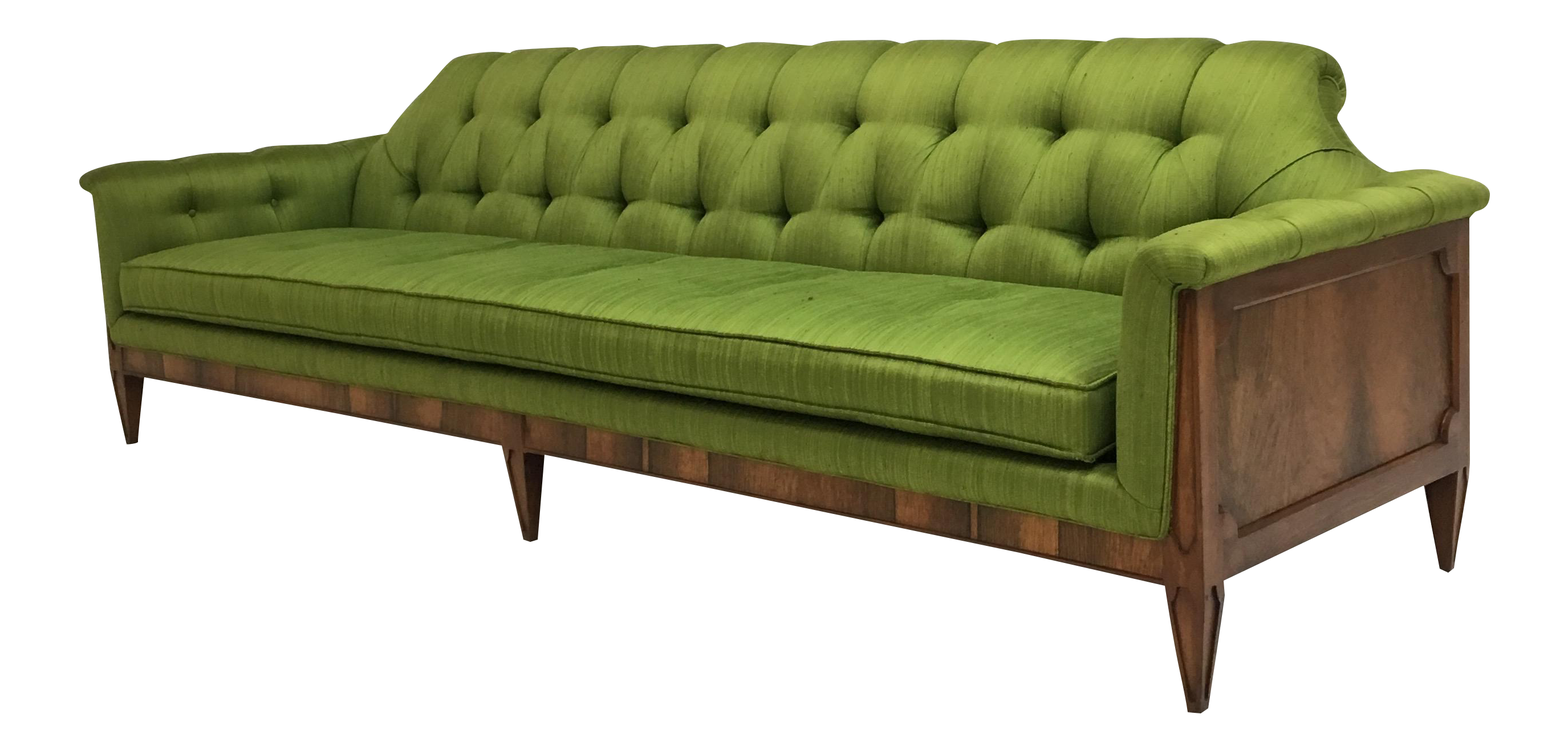 MidCentury Hollywood Regency Style Tufted Sofa Chairish